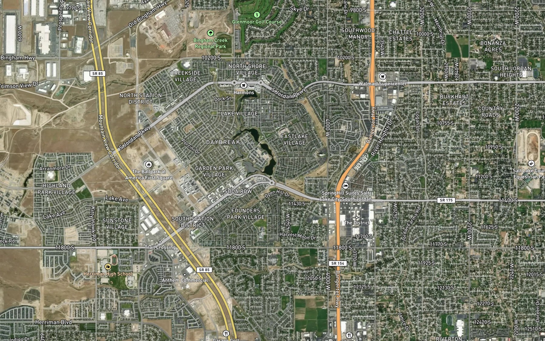 Satellite map of the Spot 5