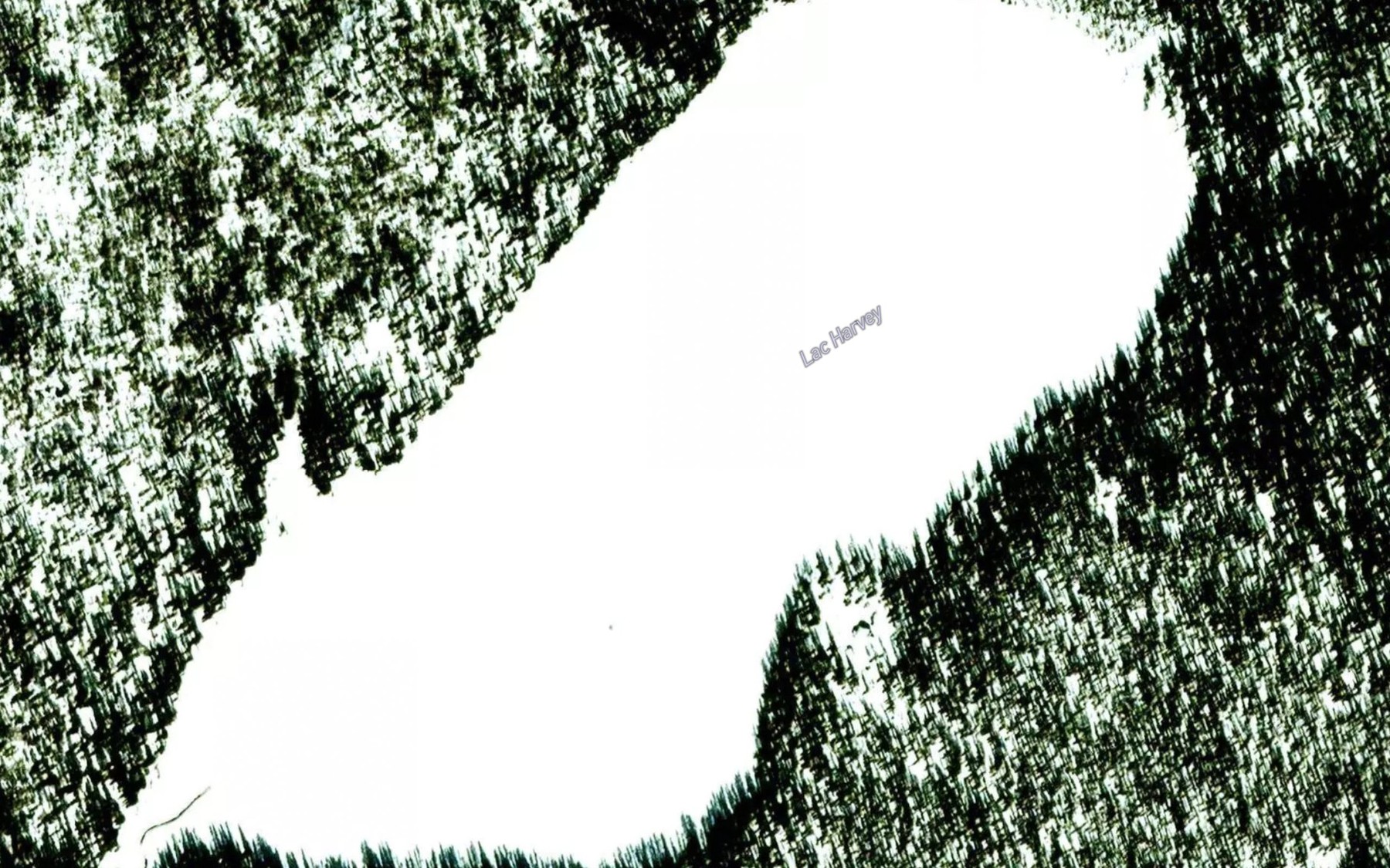 Satellite map of the Lac Harvey