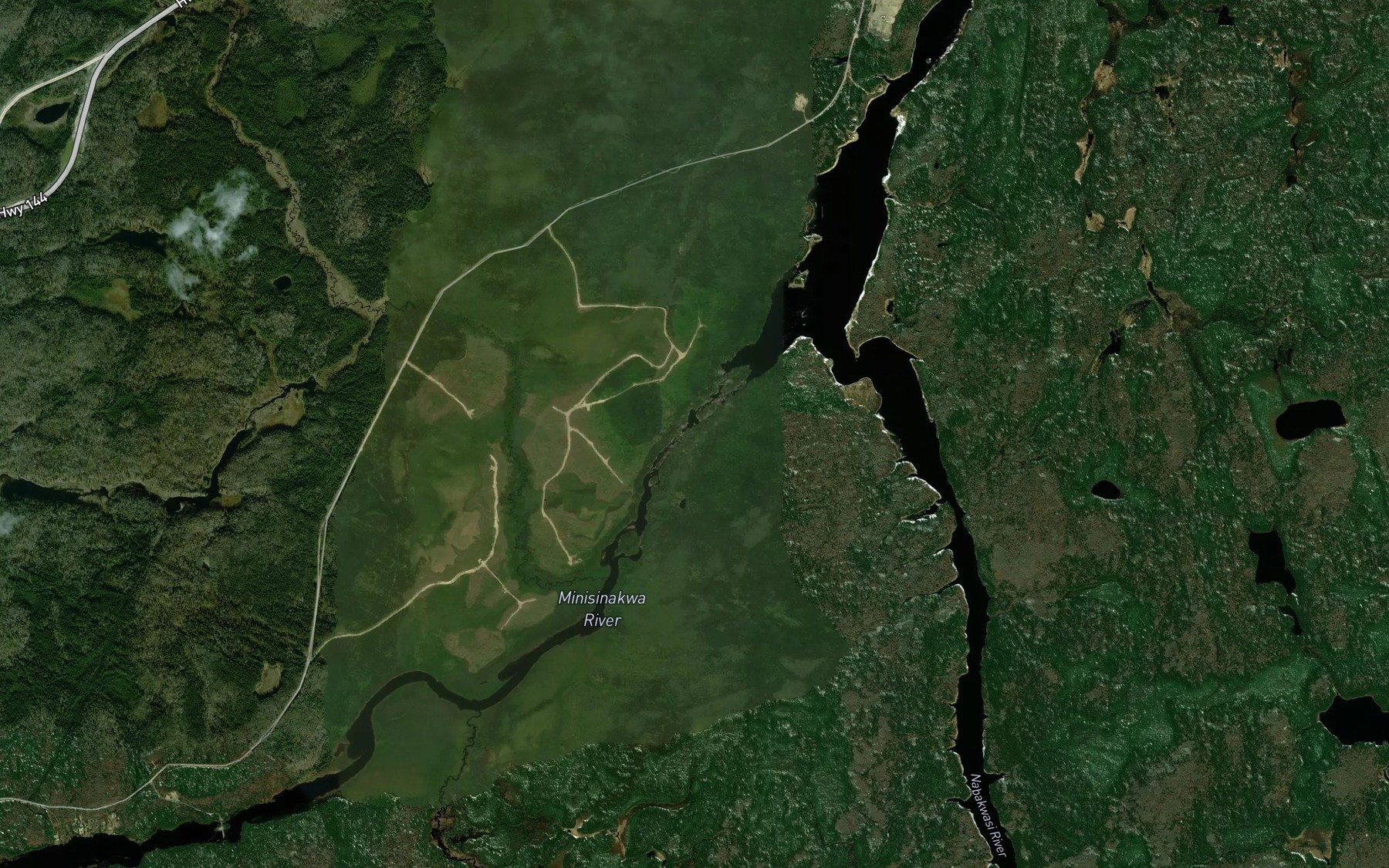 Satellite map of the Togo Rapids