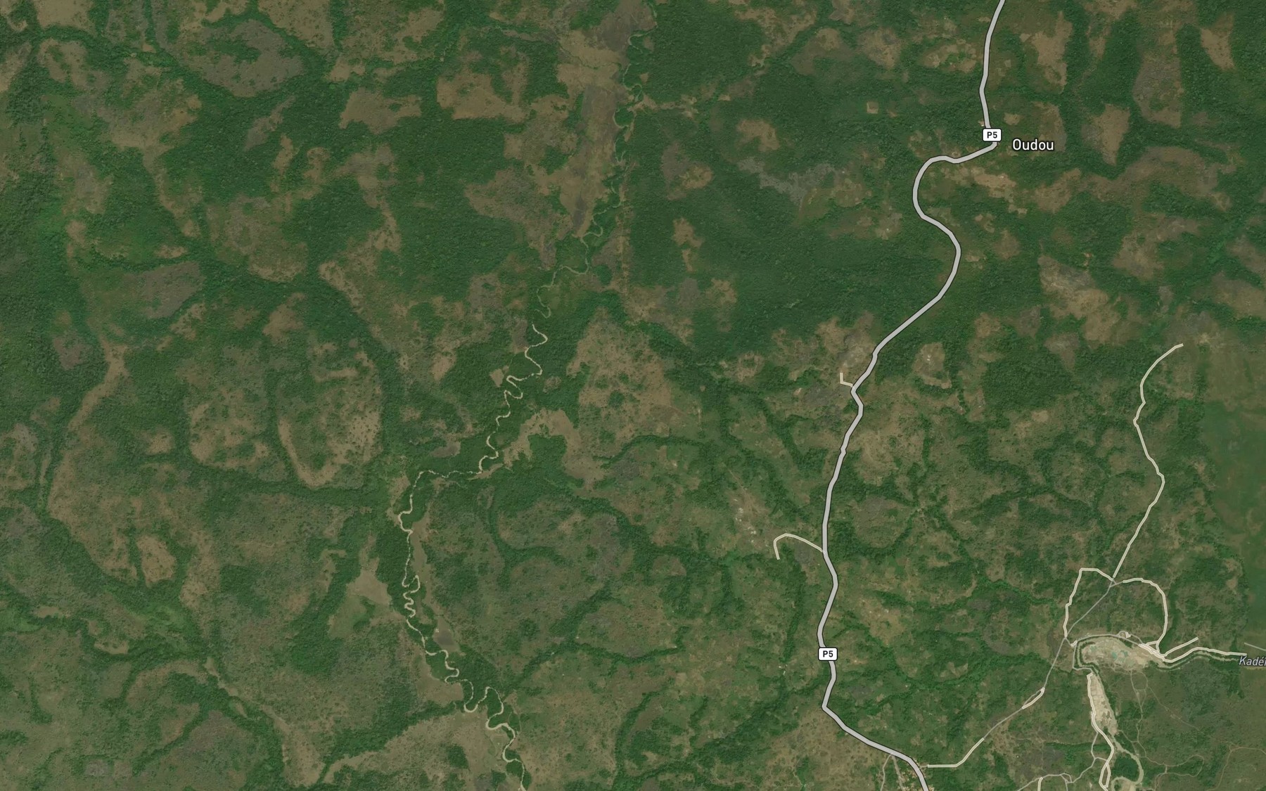 Satellite map of the Ndembara