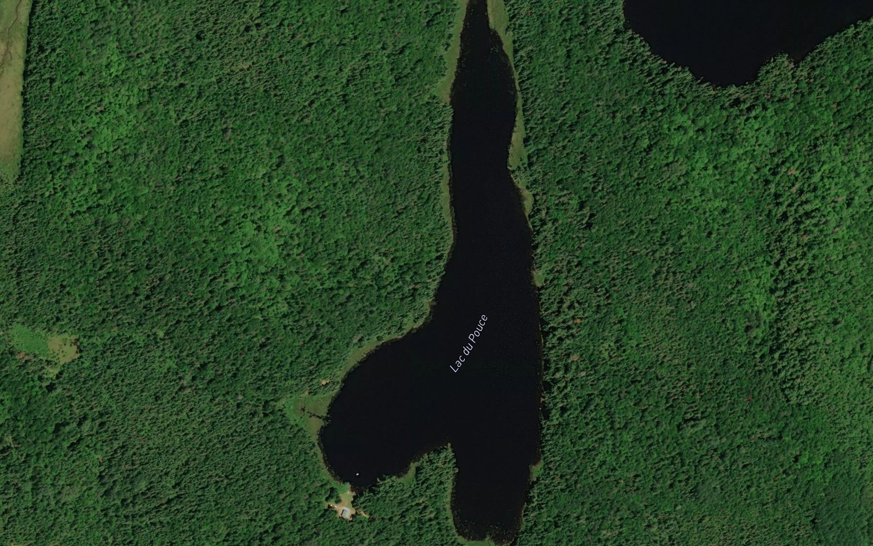 Satellite map of the Lac du Pouce