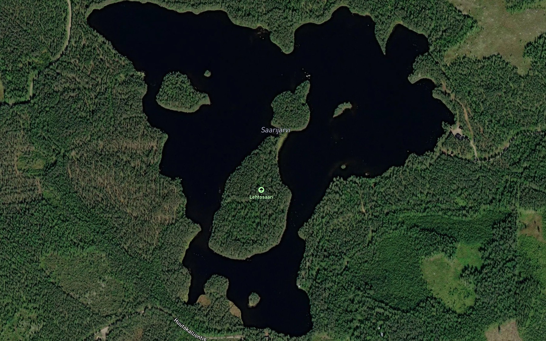 Satellite map of the Saarijarvi