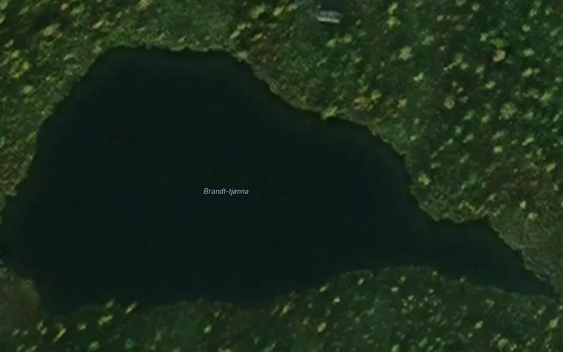 Satellite map of the Brandt-tjonna