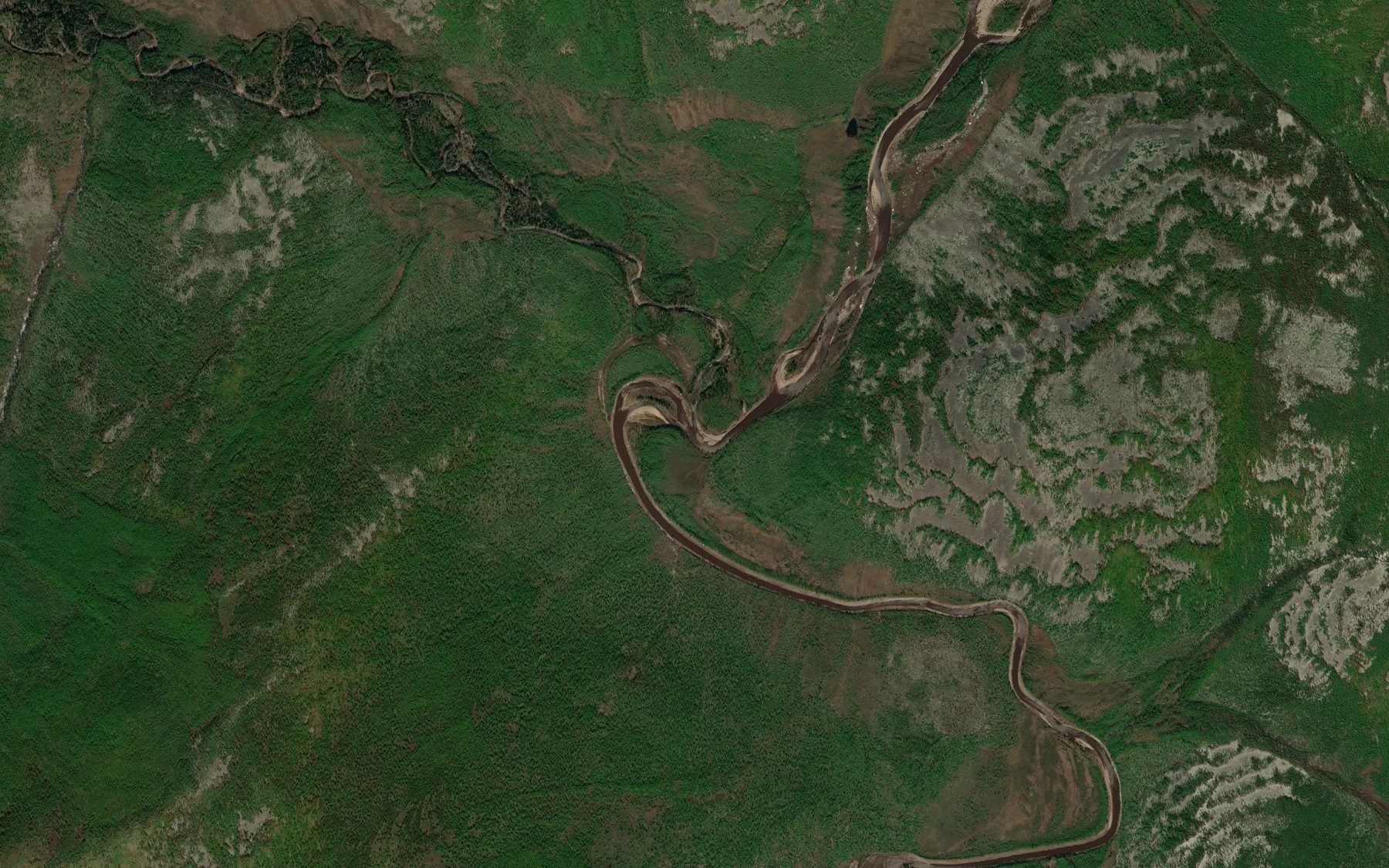 Satellite map of the Ichanga