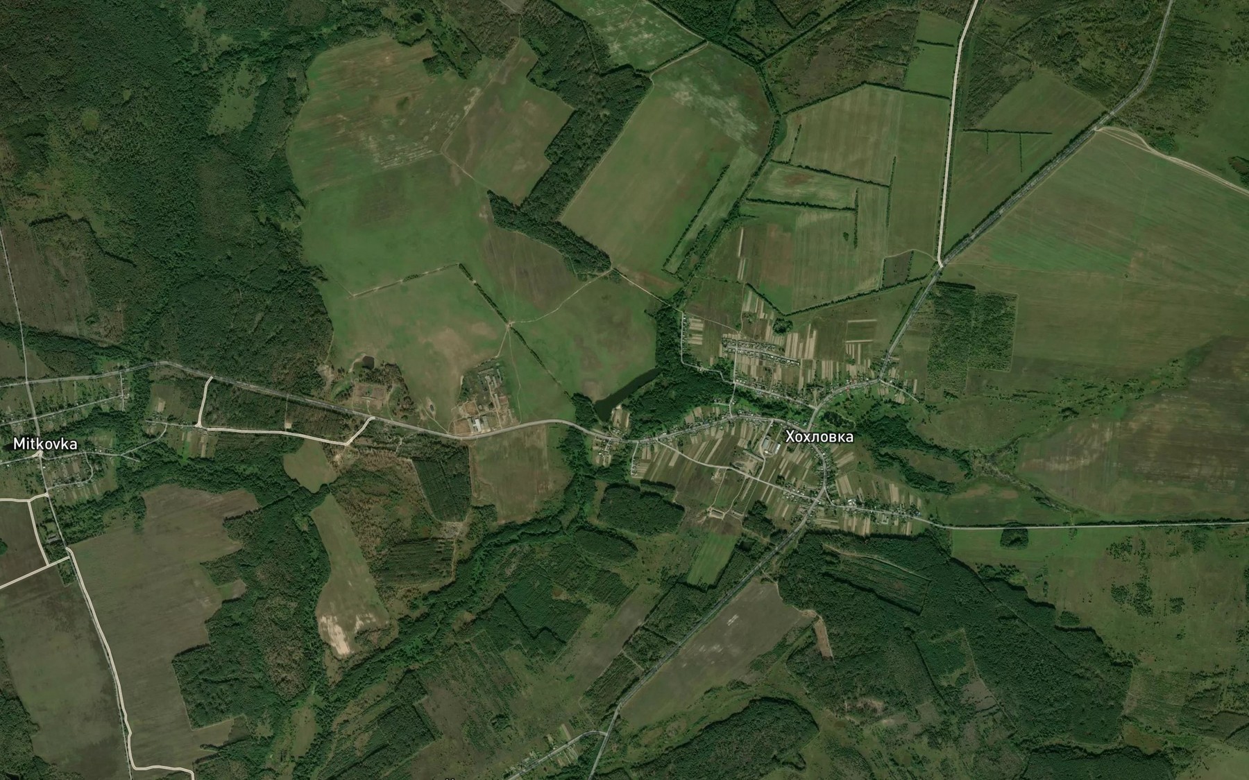 Satellite map of the Krivel'