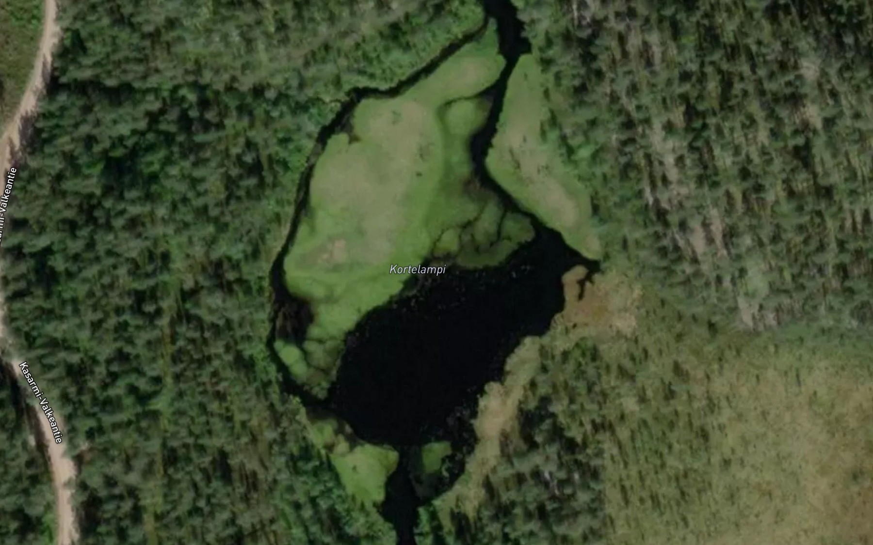 Satellite map of the Kortelammit