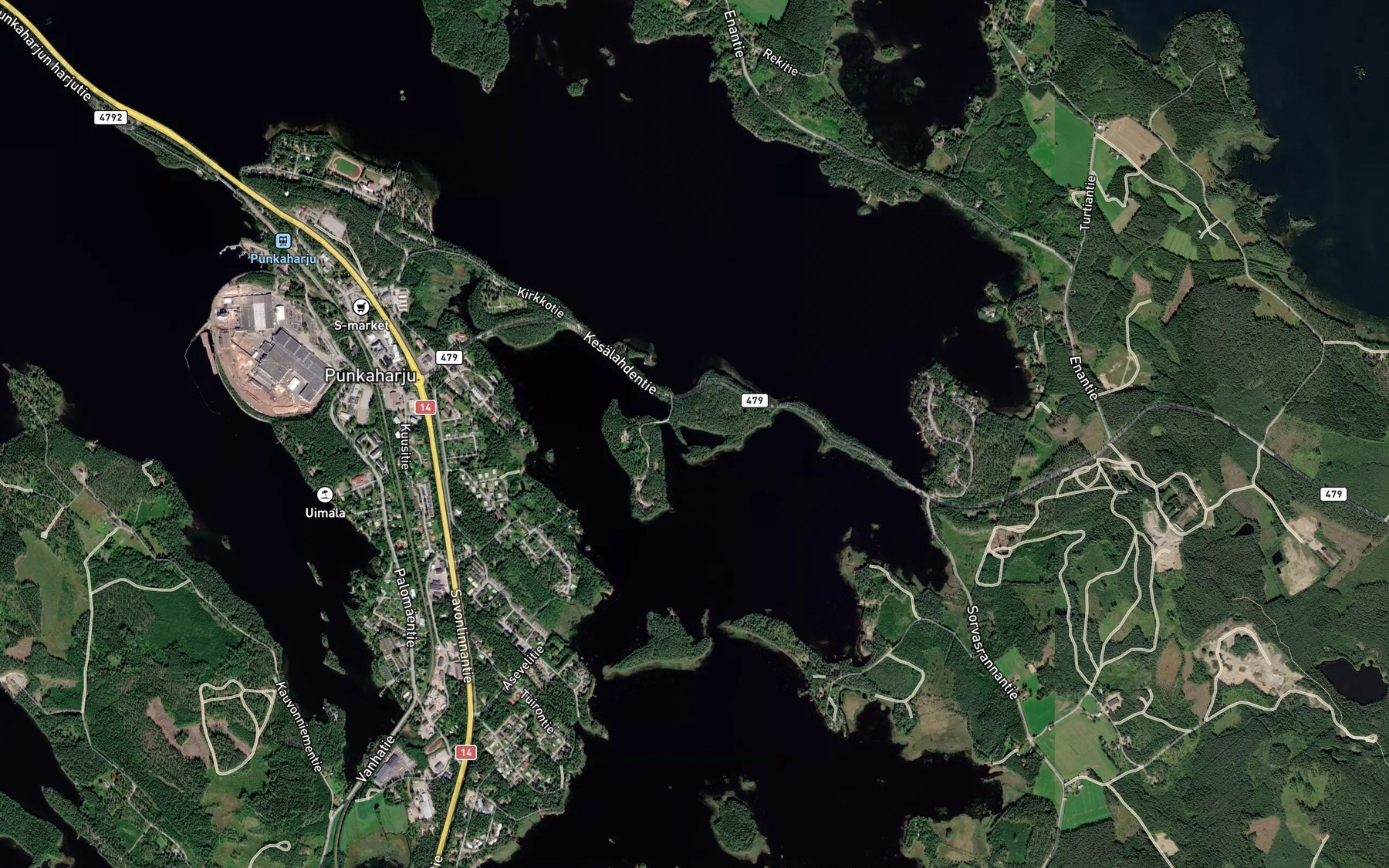 Satellite map of the Heinlampi