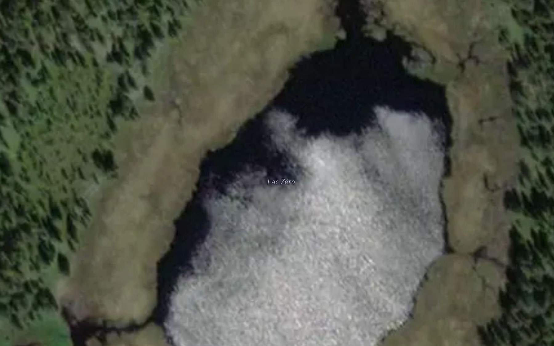 Satellite map of the Lac Zero