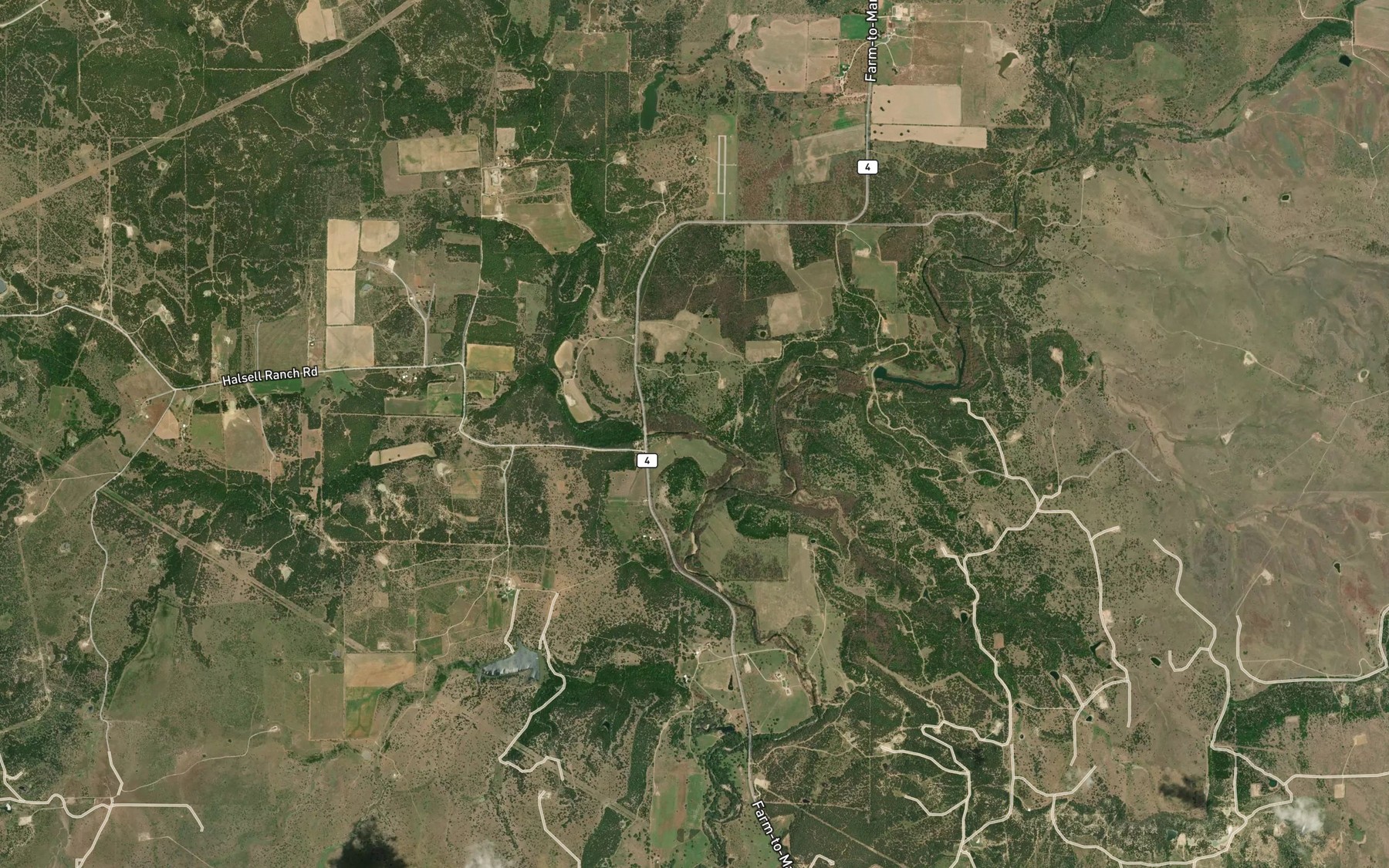 Satellite map of the Salt Creek