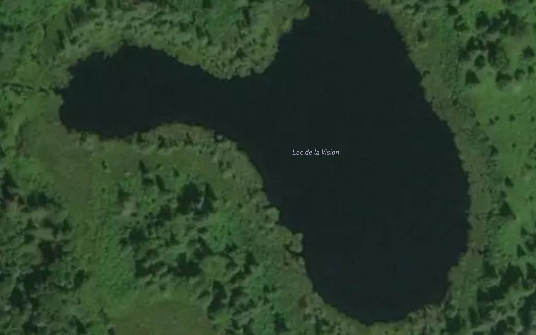 Satellite map of the Lac de la Vision