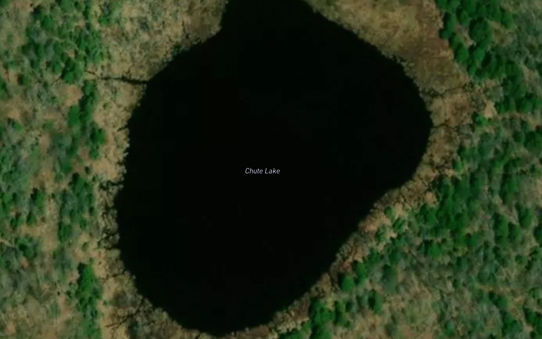 Satellite map of the Chute Lake