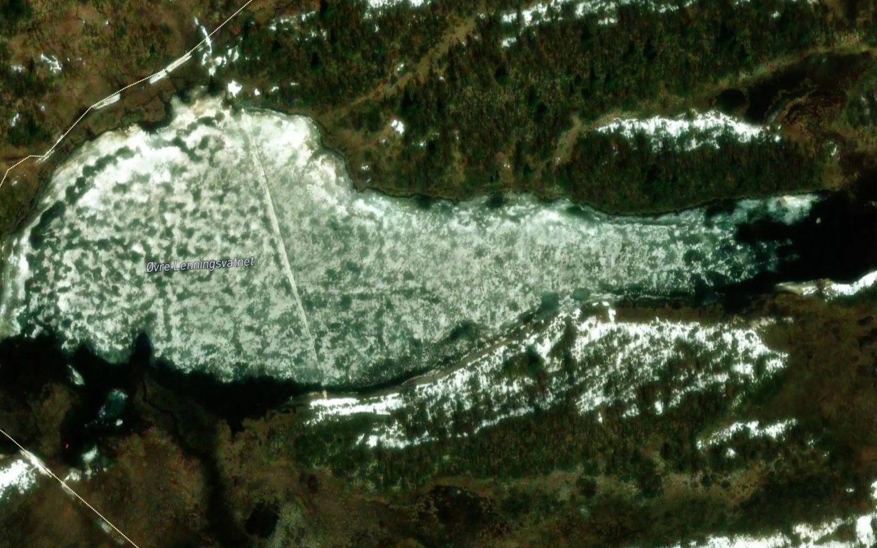 Satellite map of the Lenningsv,ov