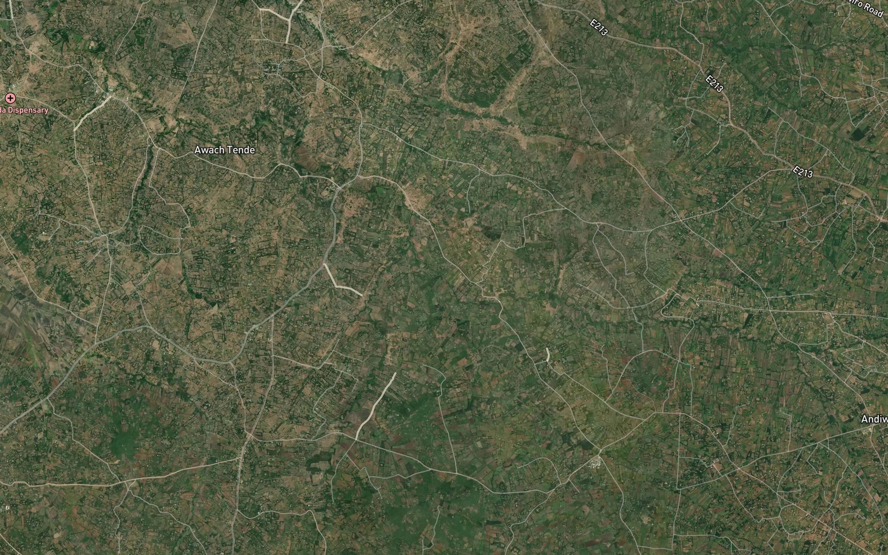 Satellite map of the Agenga