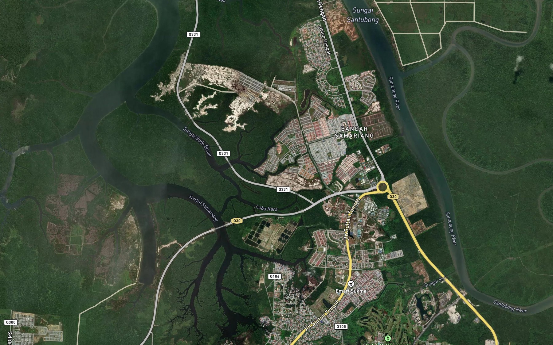 Satellite map of the Sungai Teruntum
