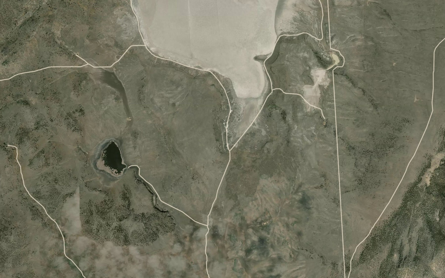 Satellite map of the O'Keefe Reservoir Number Four