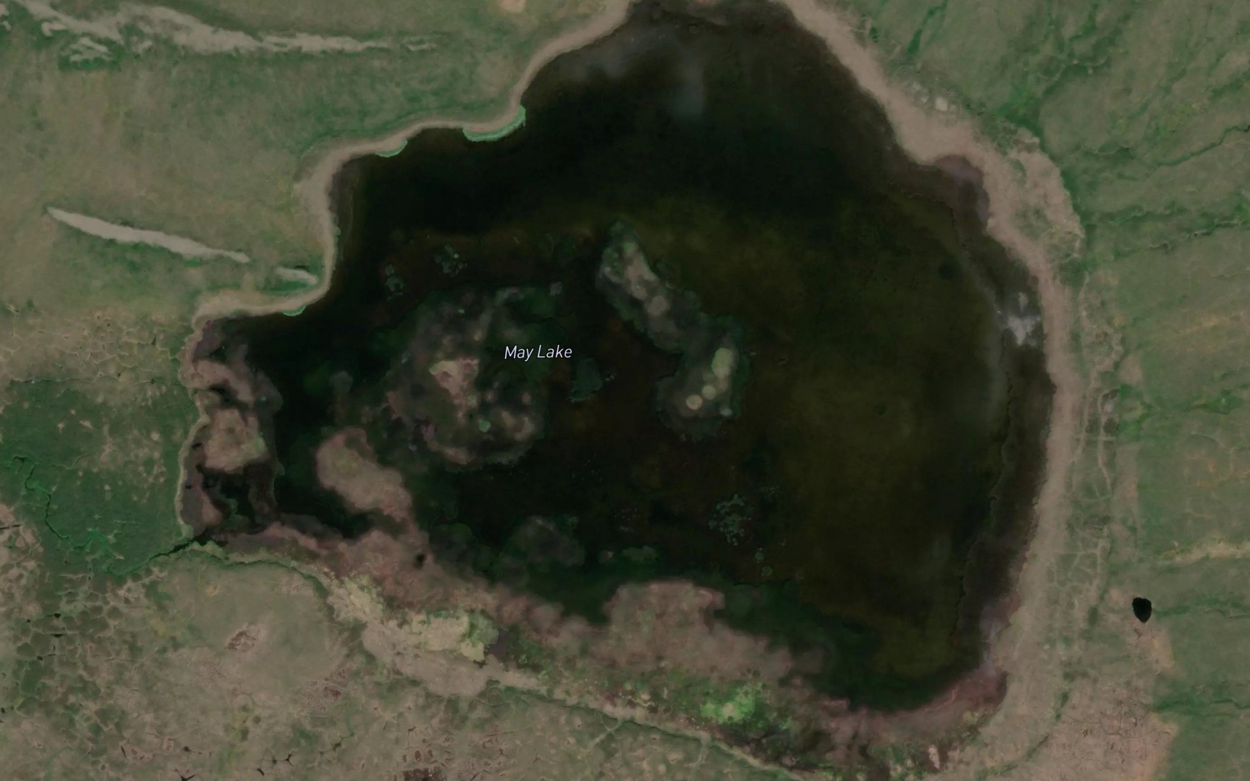 Satellite map of the May Lake