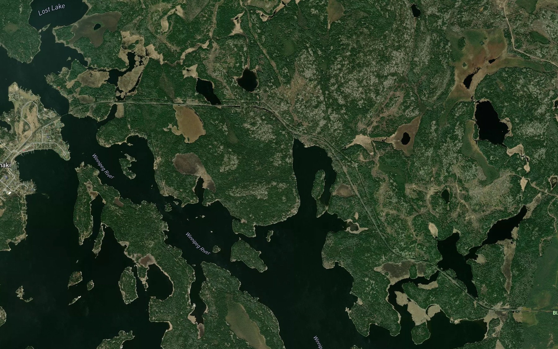 Satellite map of the Tunnel Bay