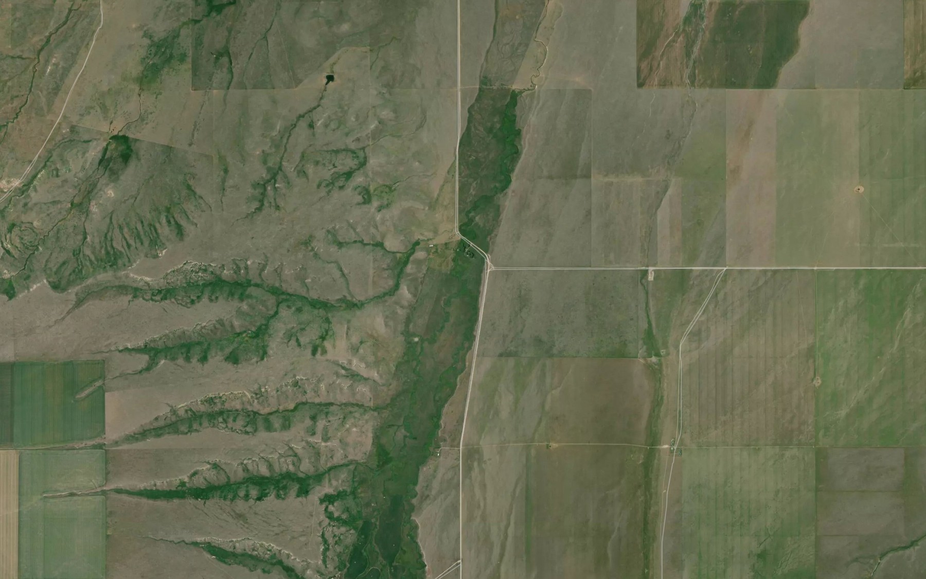 Satellite map of the West Fork Antelope Creek