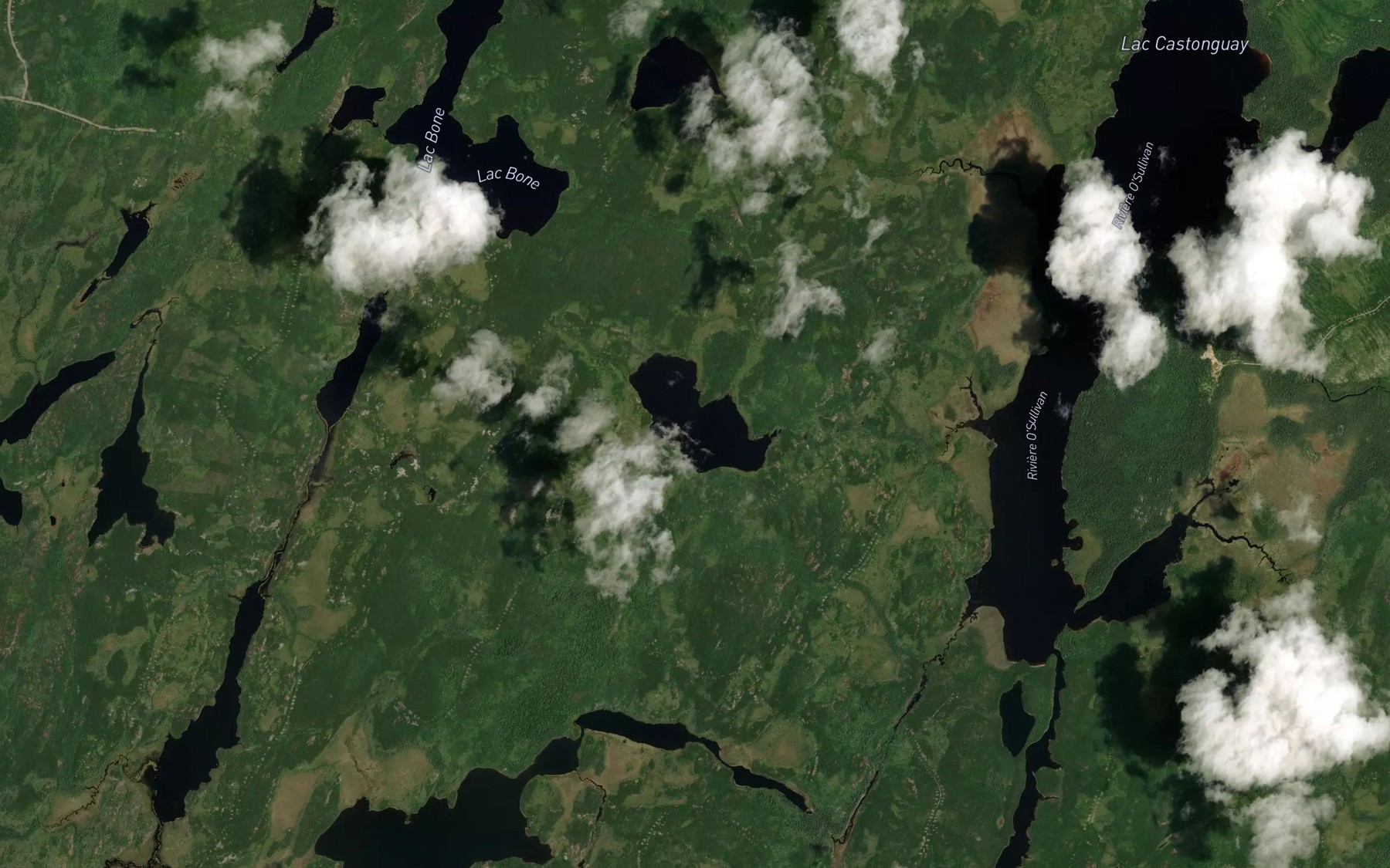 Satellite map of the Lac Fantome