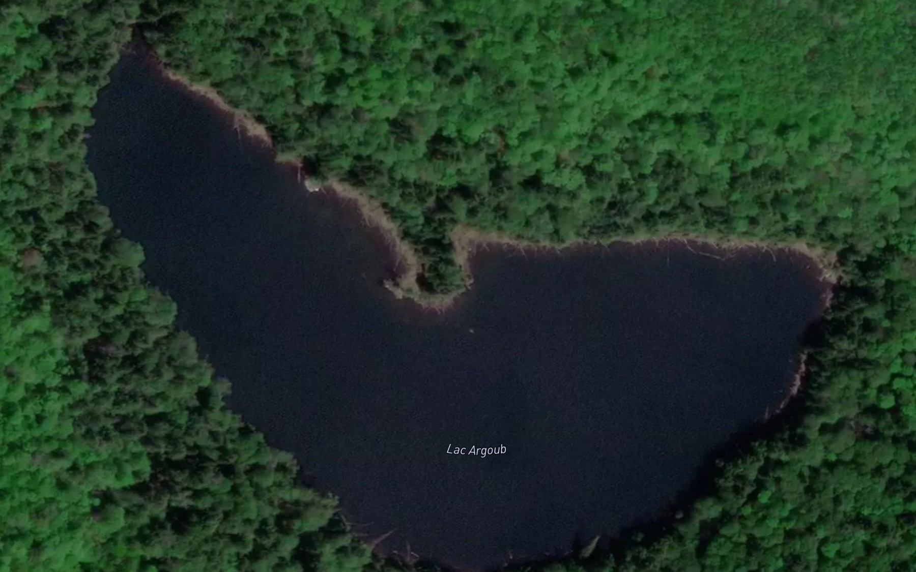 Satellite map of the Lac Argoub