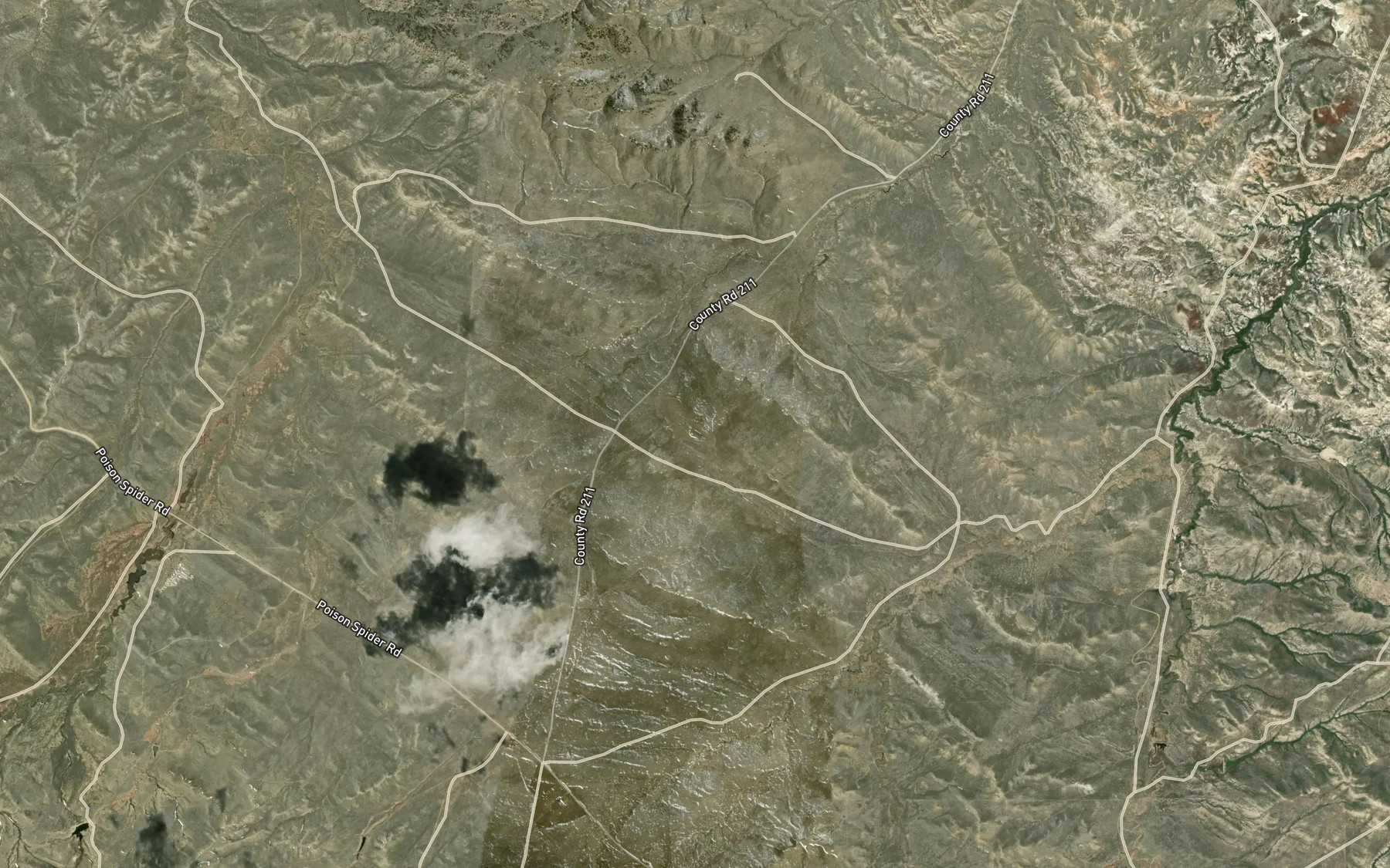 Satellite map of the McClanahan Lake
