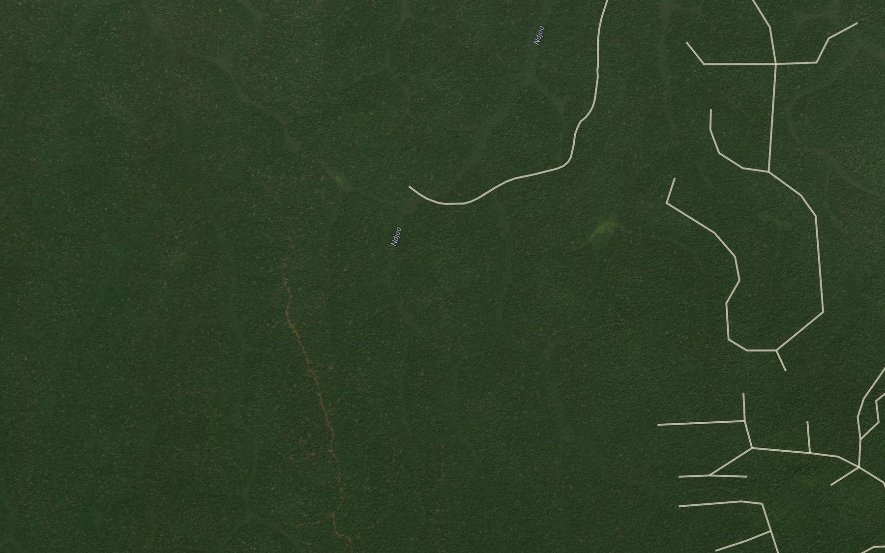 Satellite map of the Anbodou