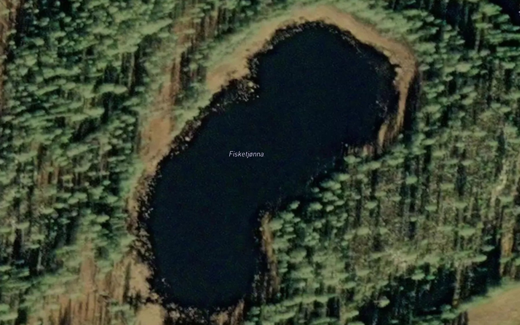 Satellite map of the Fisketjorna