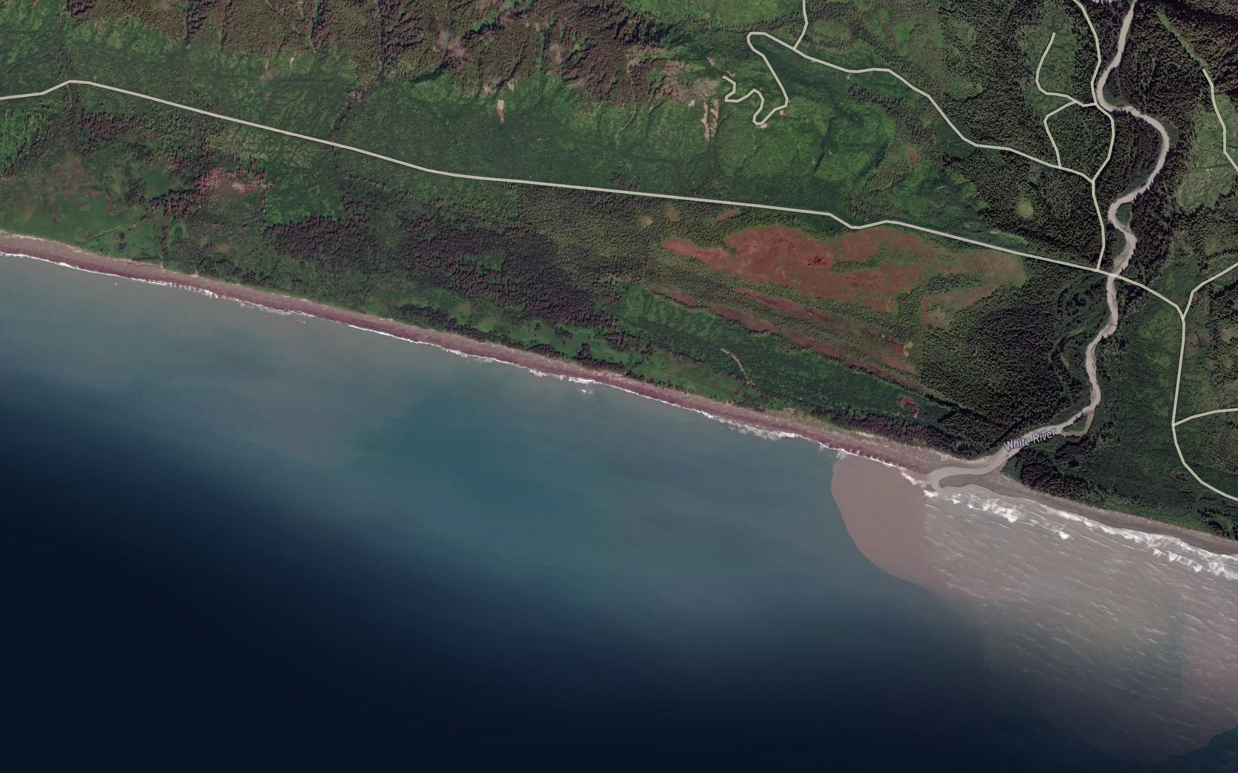 Satellite map of the Fulton Creek