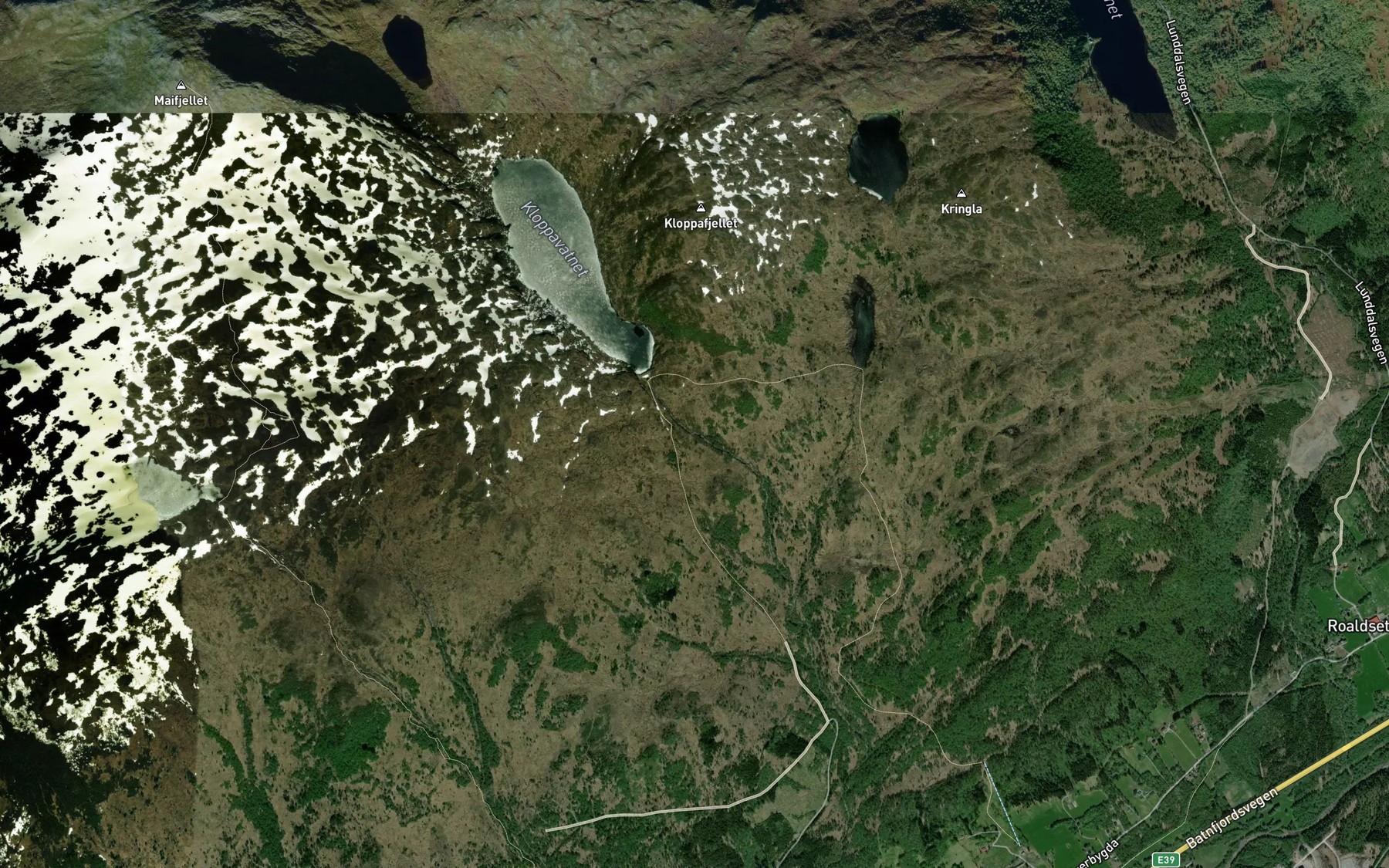 Satellite map of the Gujordselva
