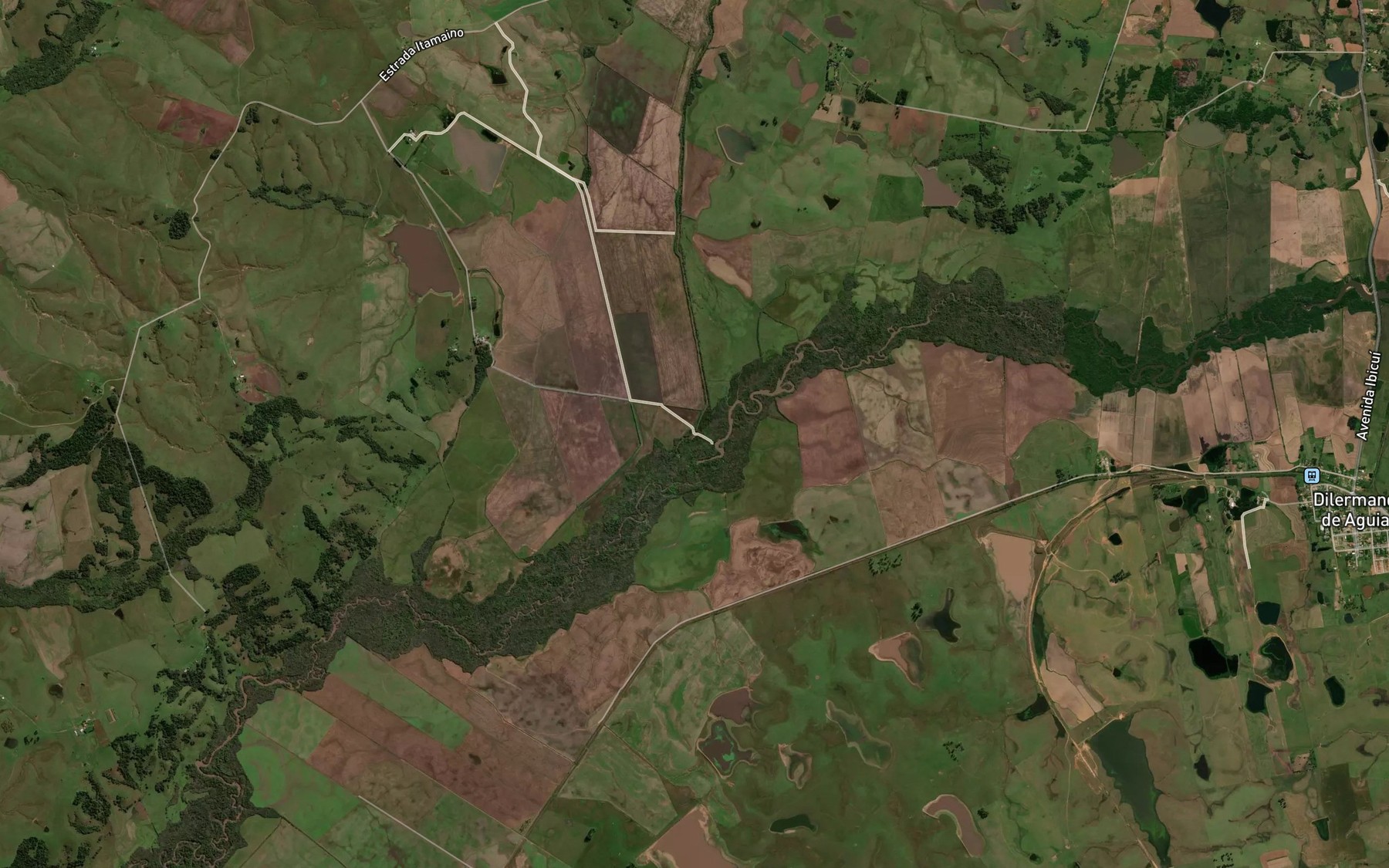 Satellite map of the Sanga da Taquara