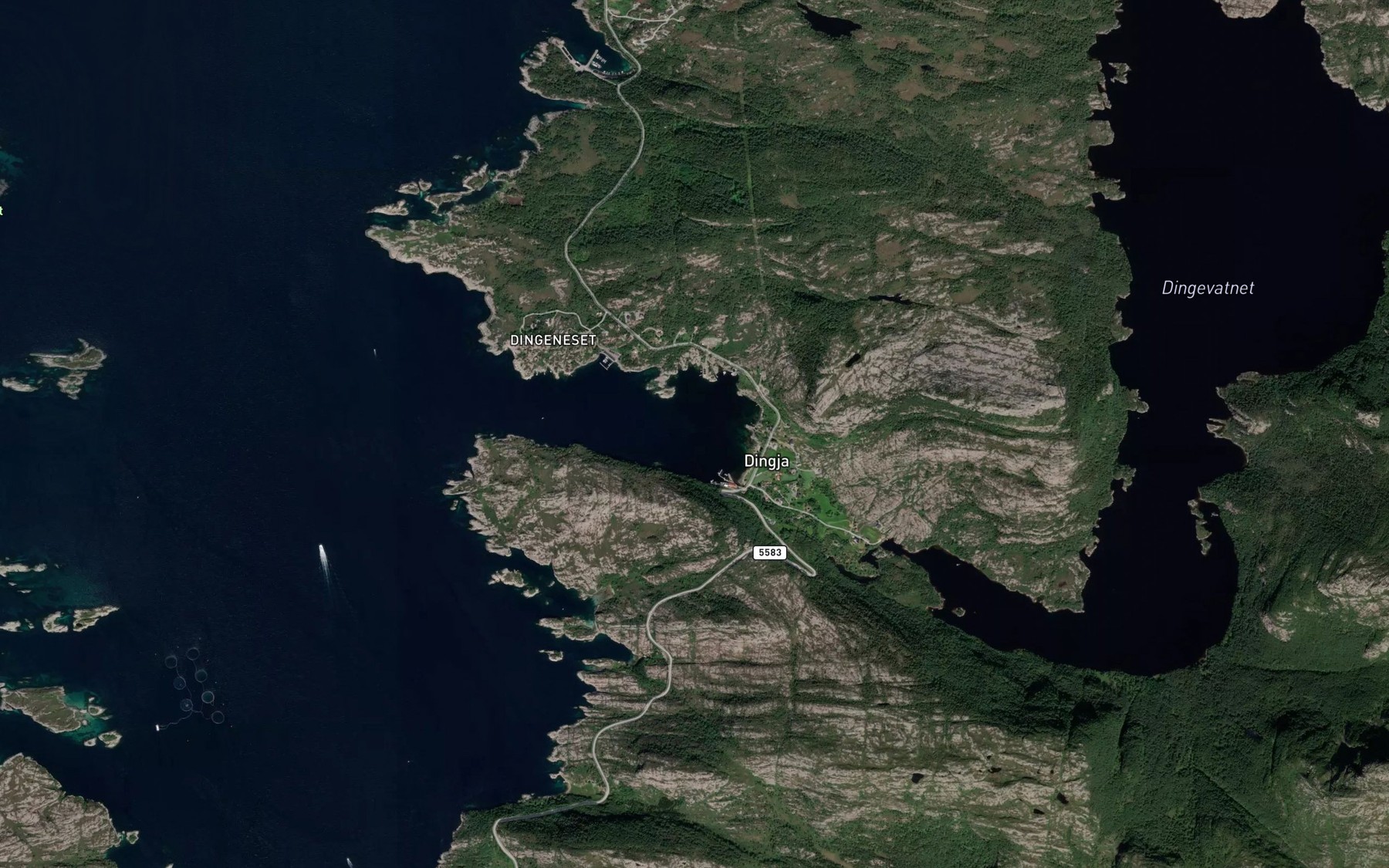 Satellite map of the Dingevagen