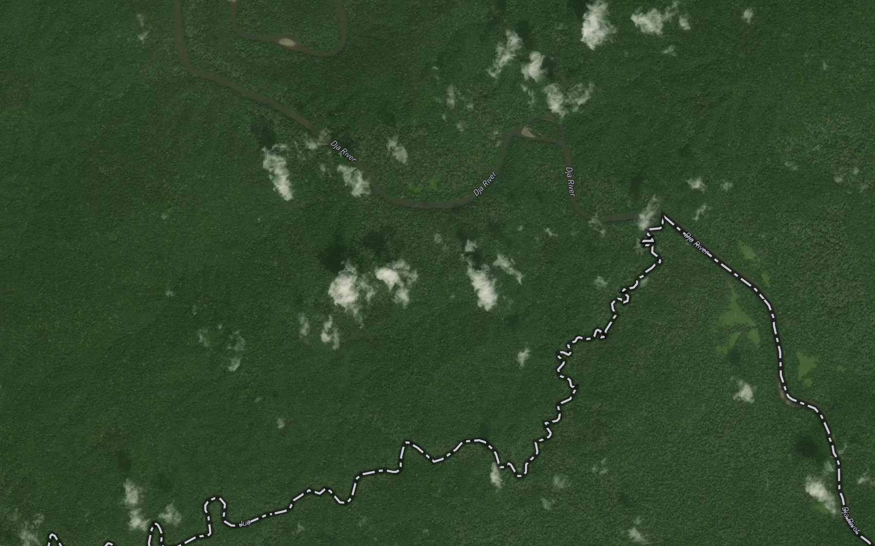 Satellite map of the Jua