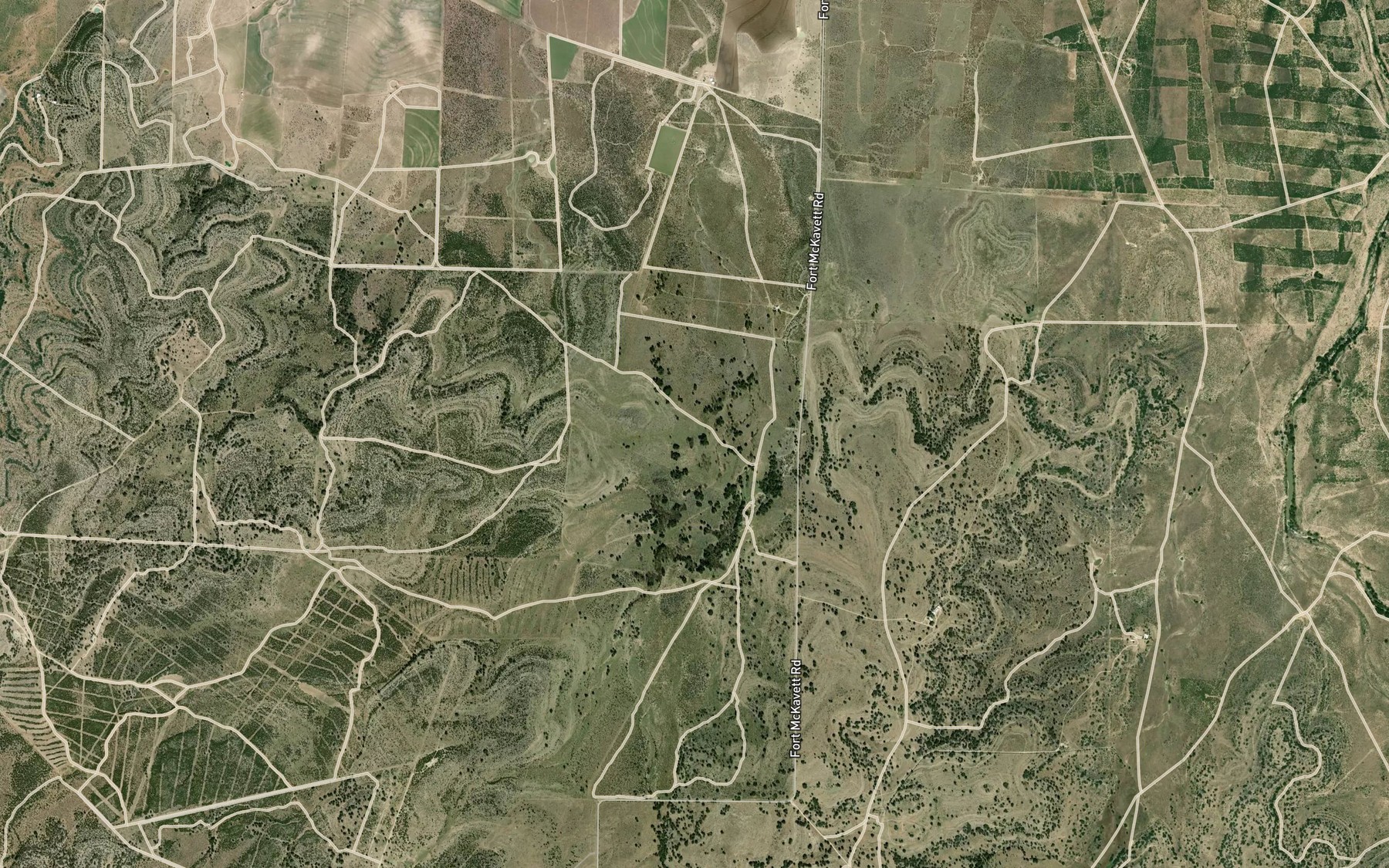 Satellite map of the Rust Spring