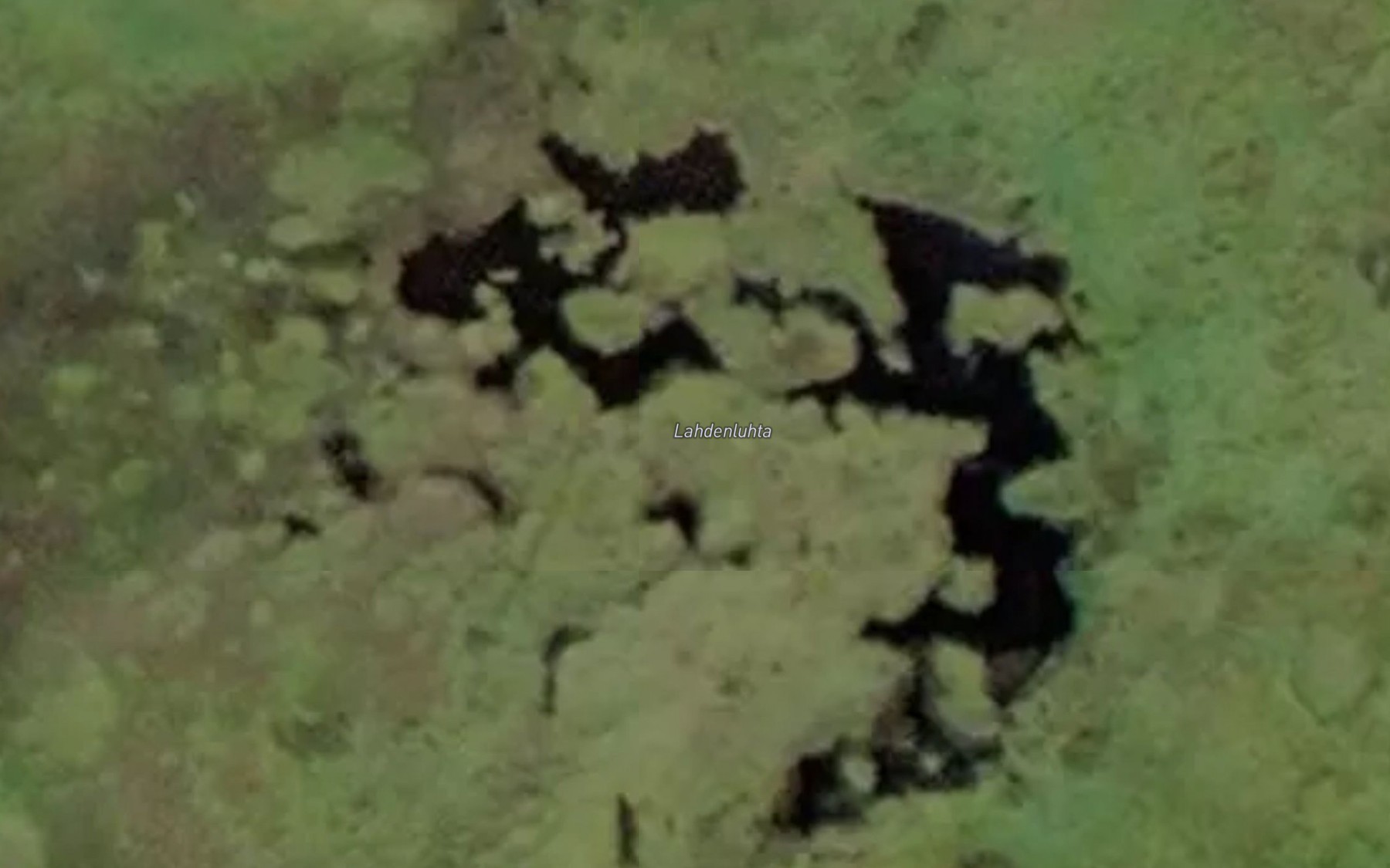 Satellite map of the Lahdenluhta