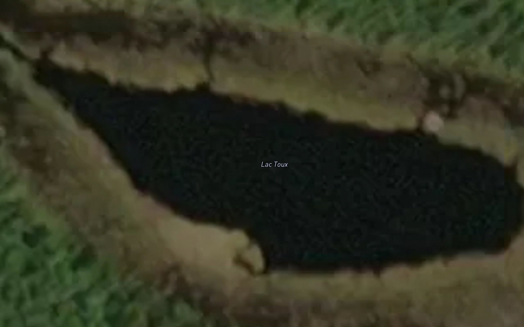 Satellite map of the Lac Toux