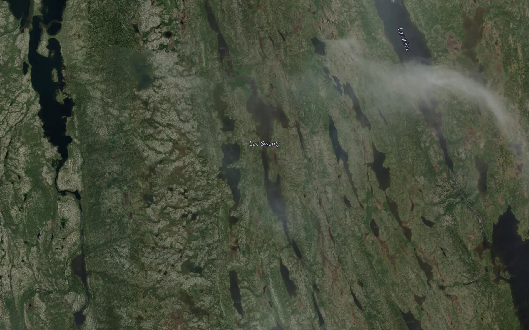 Satellite map of the Lac Swanty