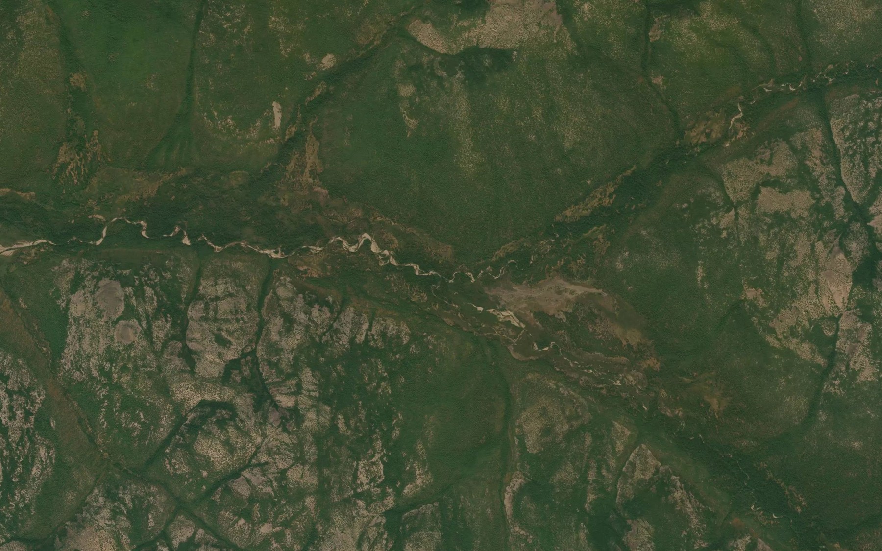Satellite map of the Istok