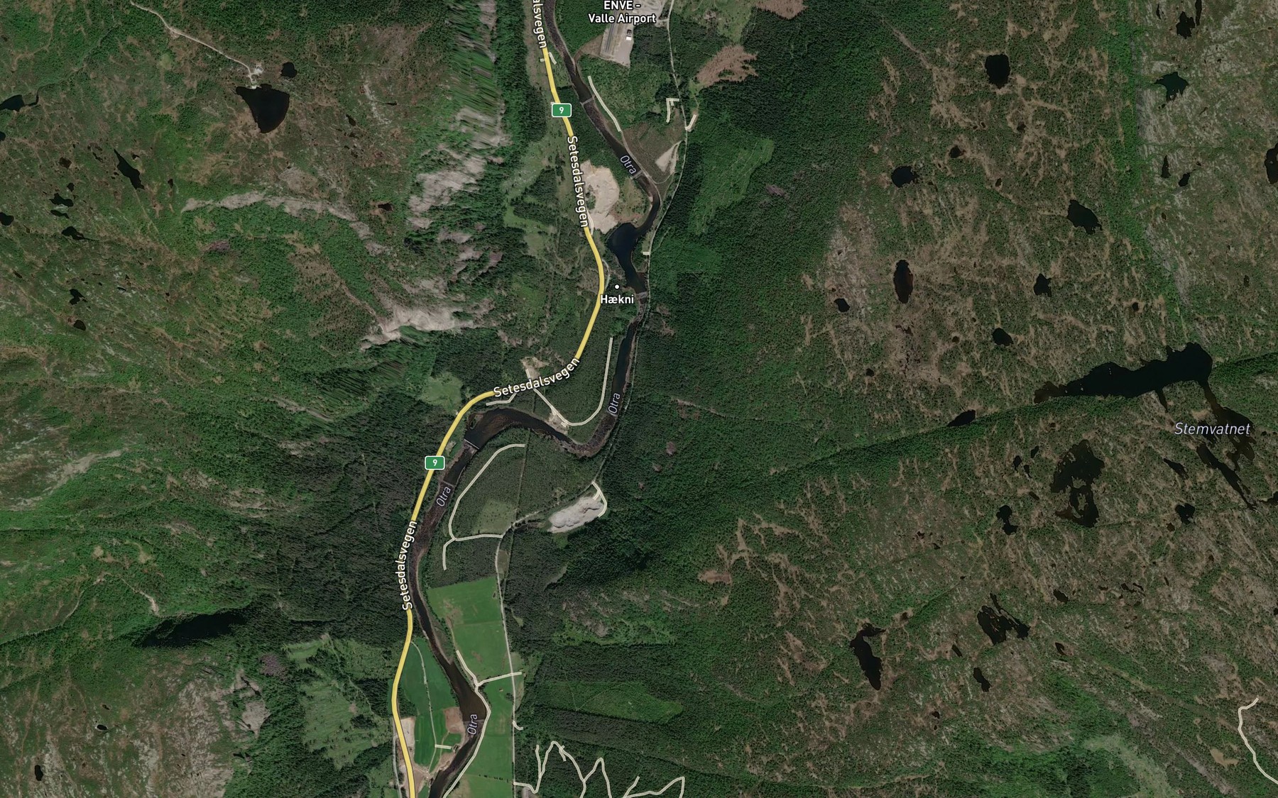 Satellite map of the Stobekken