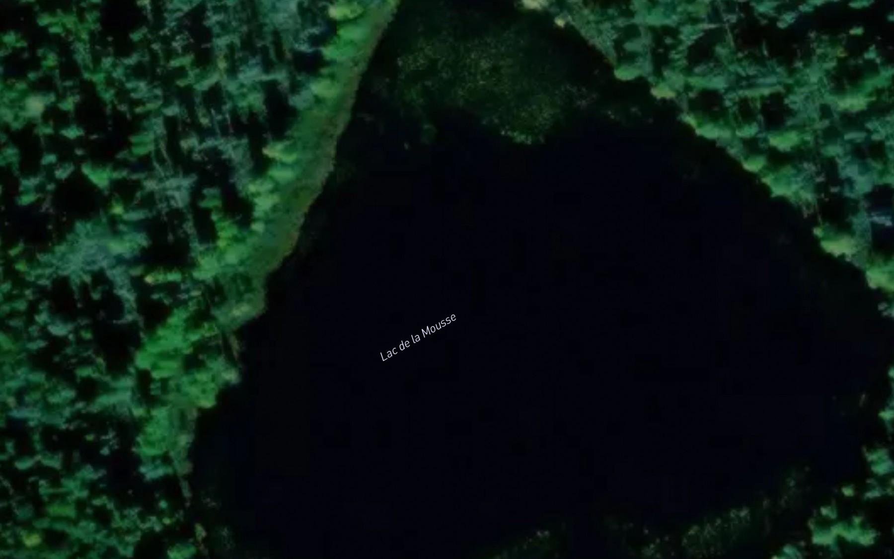 Satellite map of the Lac de la Mousse