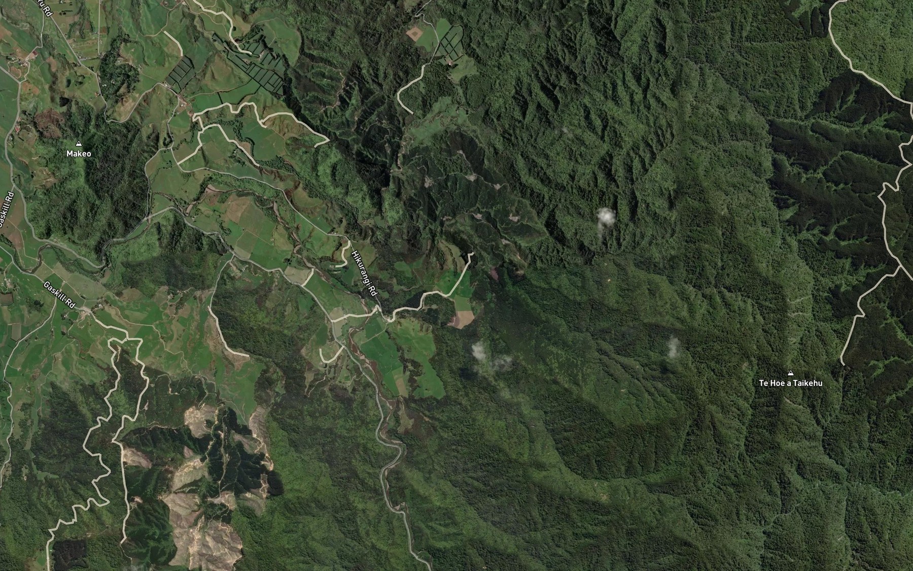Satellite map of the Pohatuarangitaka Stream