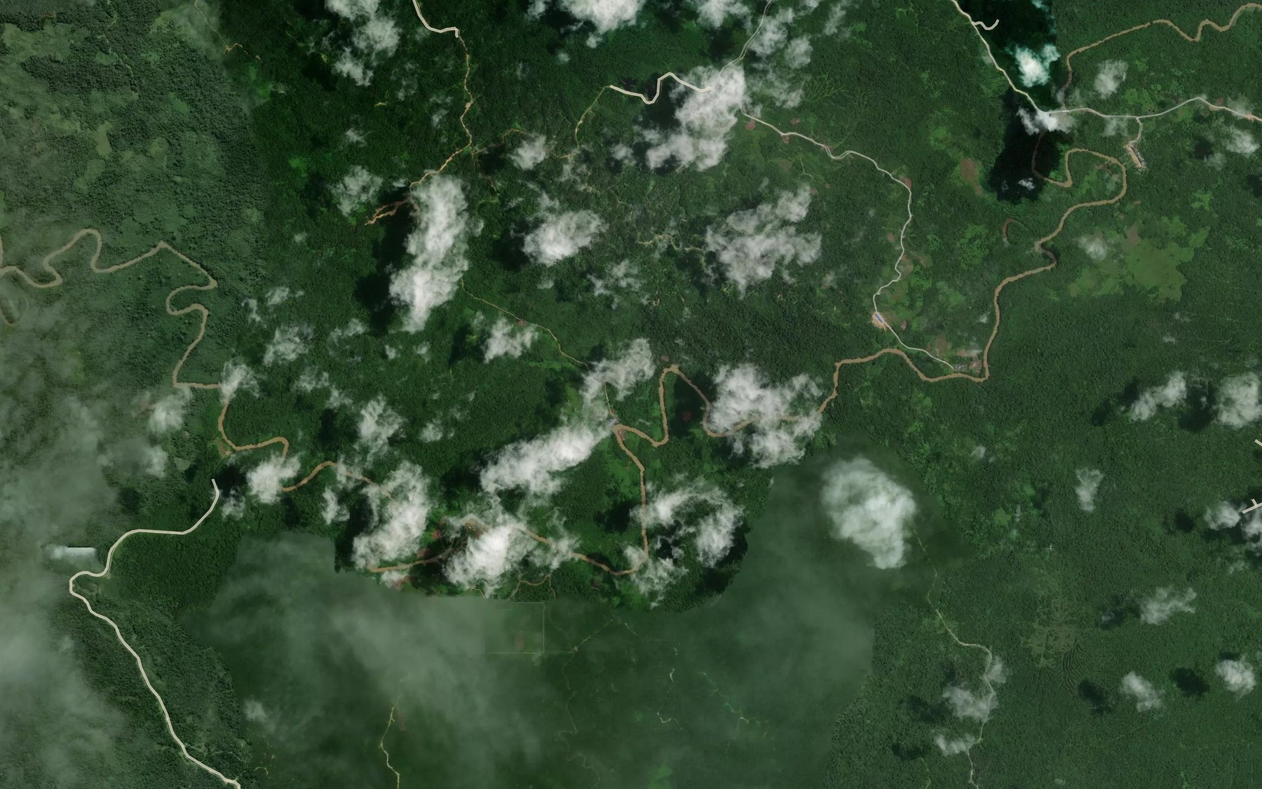 Satellite map of the Sungai Ampatlai