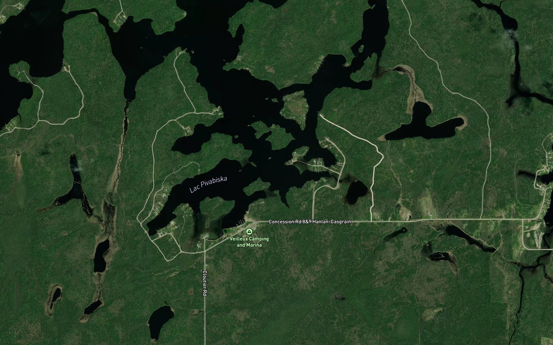 Satellite map of the West's Bay