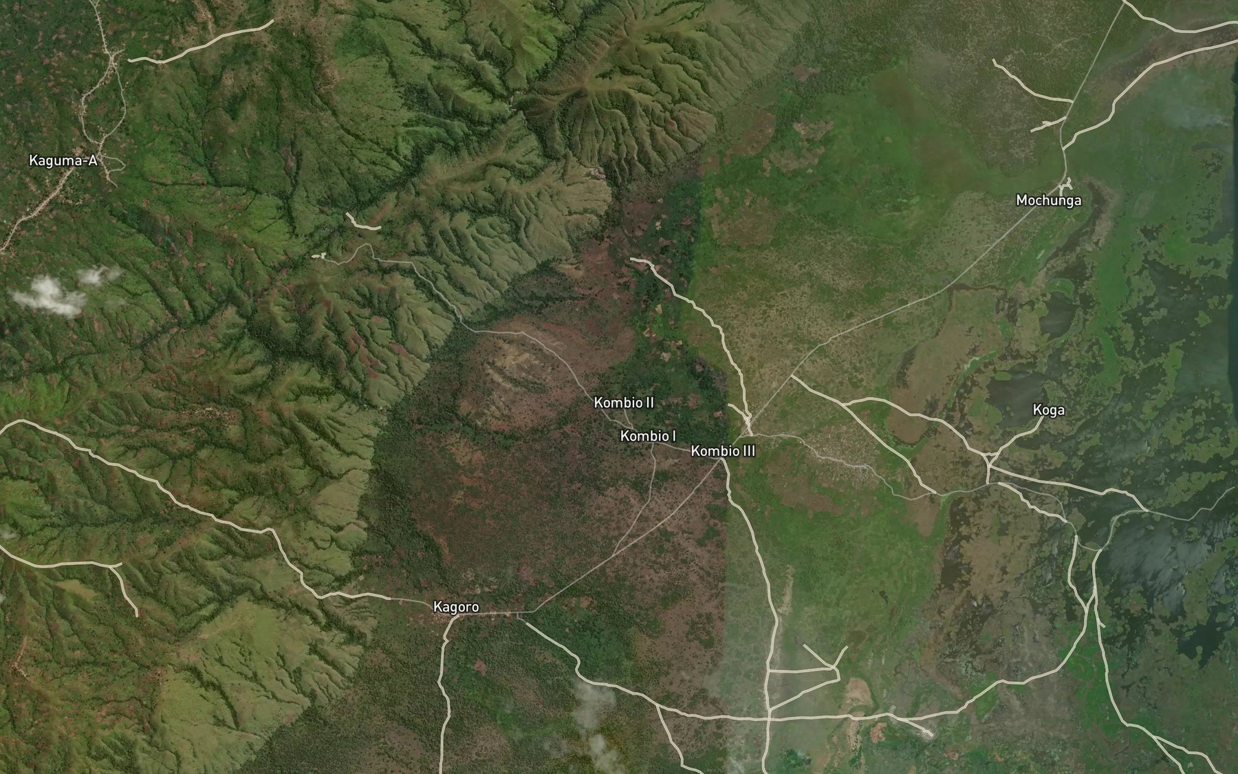 Satellite map of the Poi