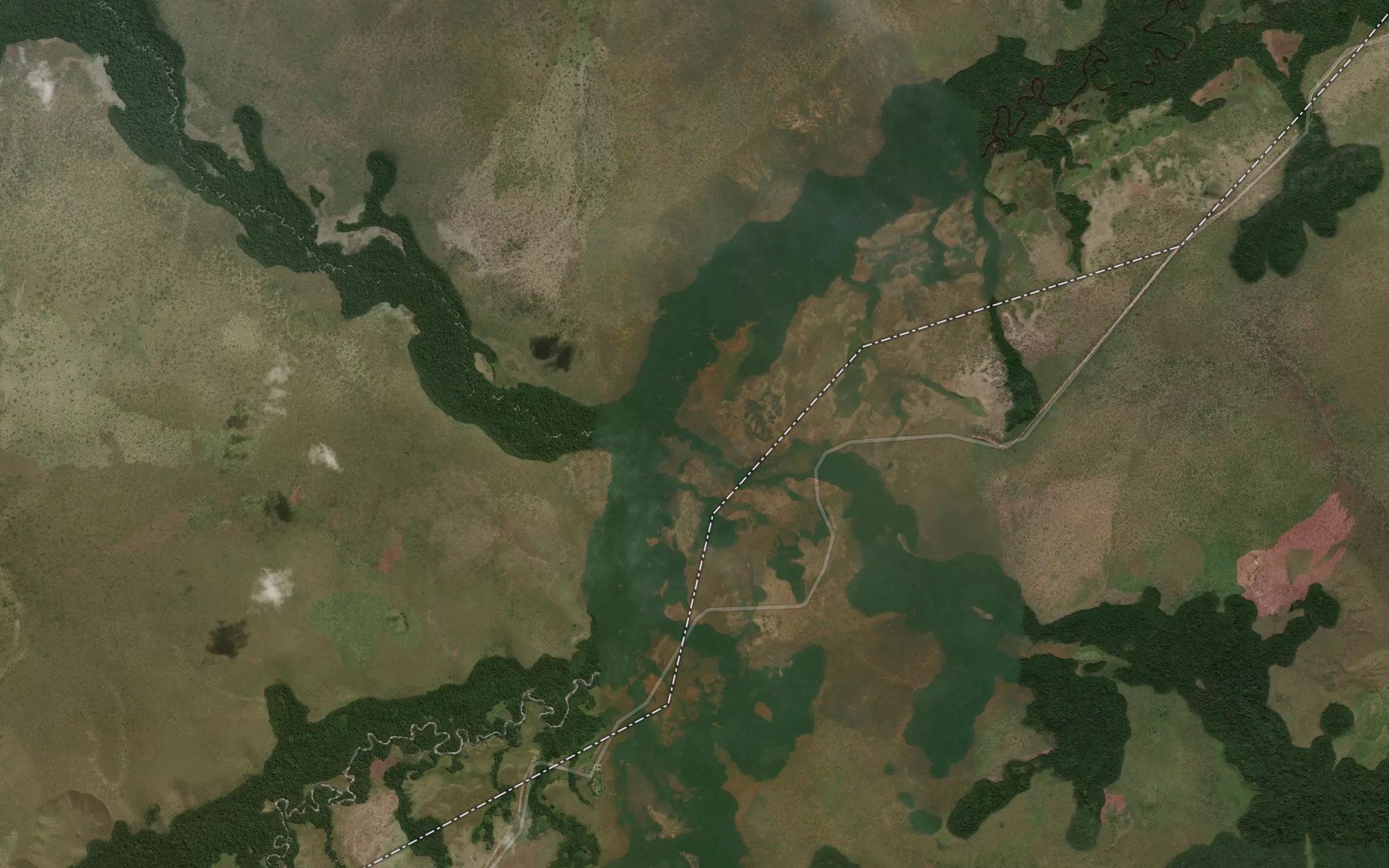Satellite map of the Ngadjou