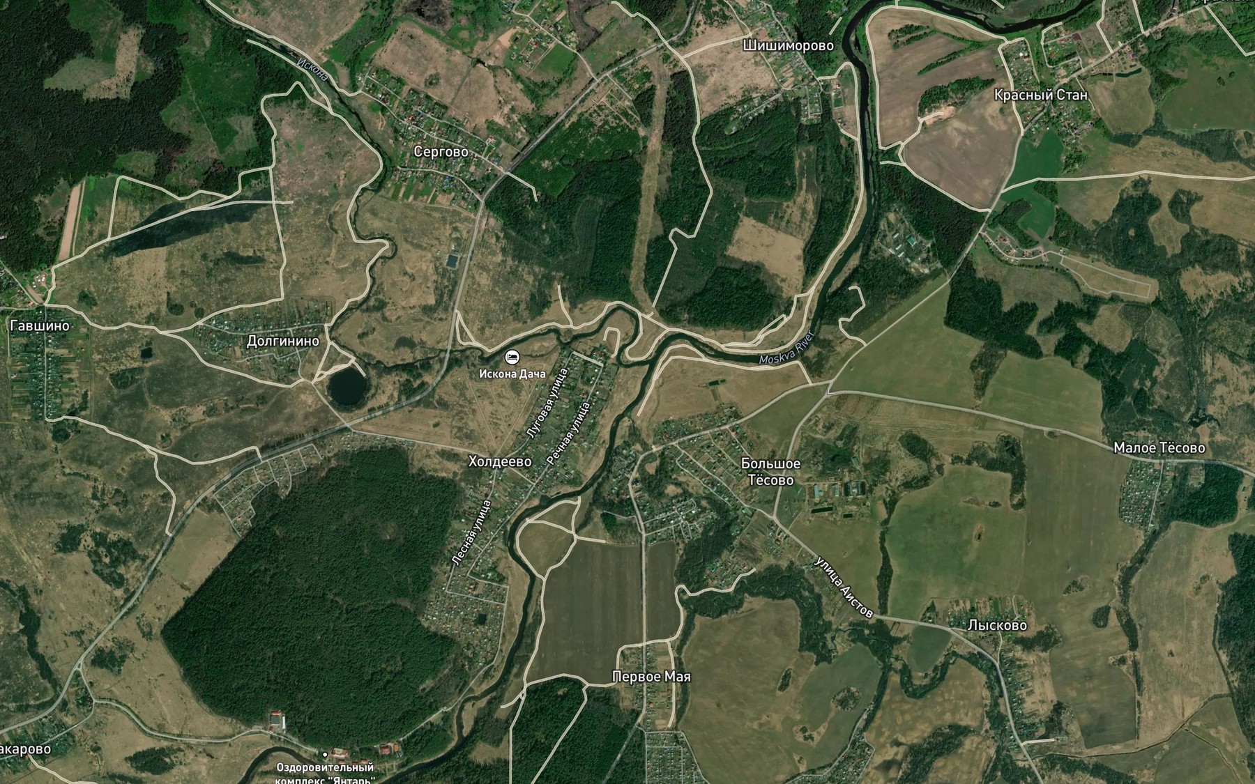 Satellite map of the Iskona