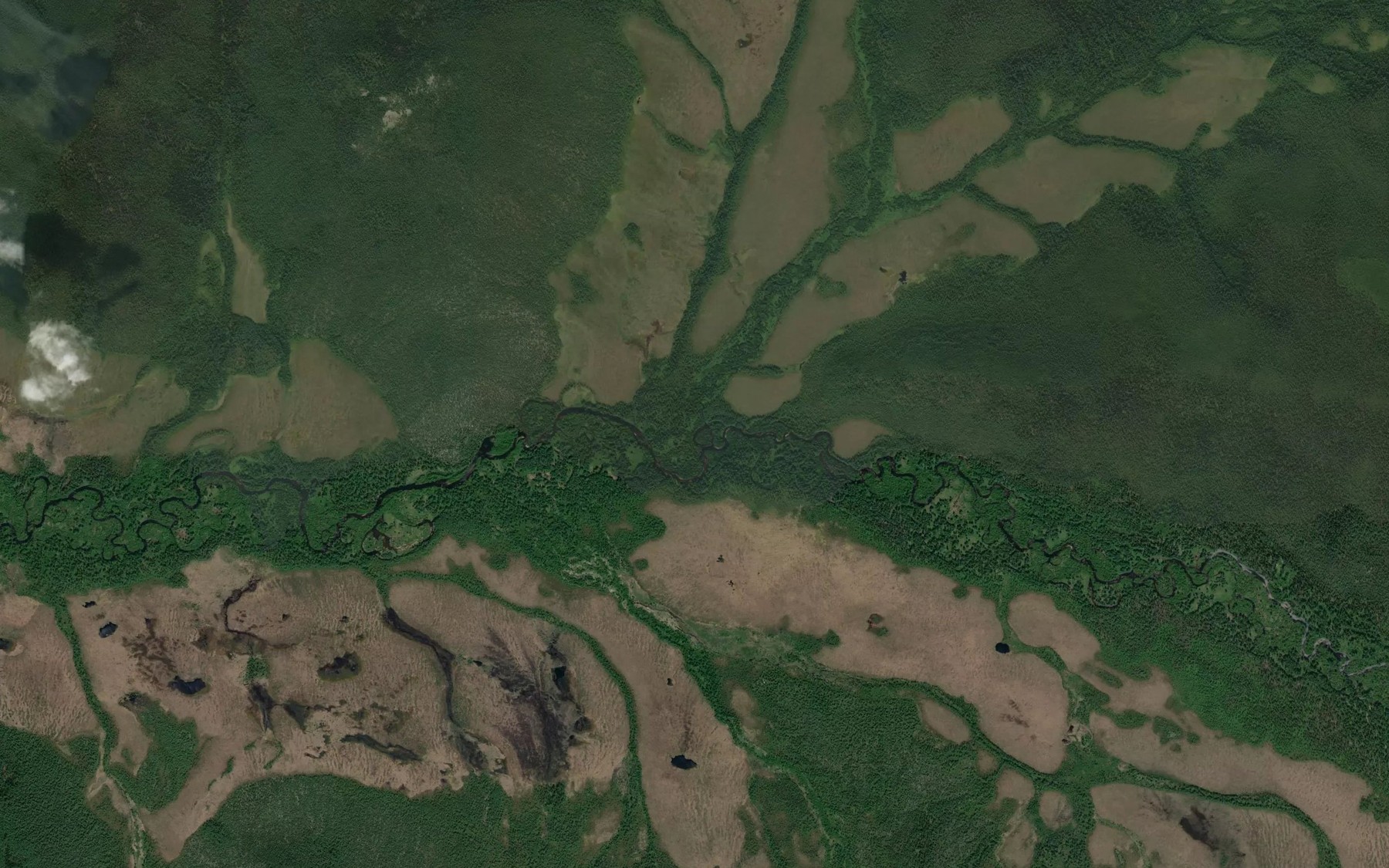 Satellite map of the Davsendzha