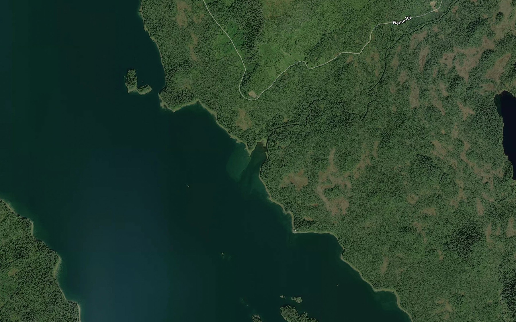 Satellite map of the Anita Bay Seaplane Base (historical)