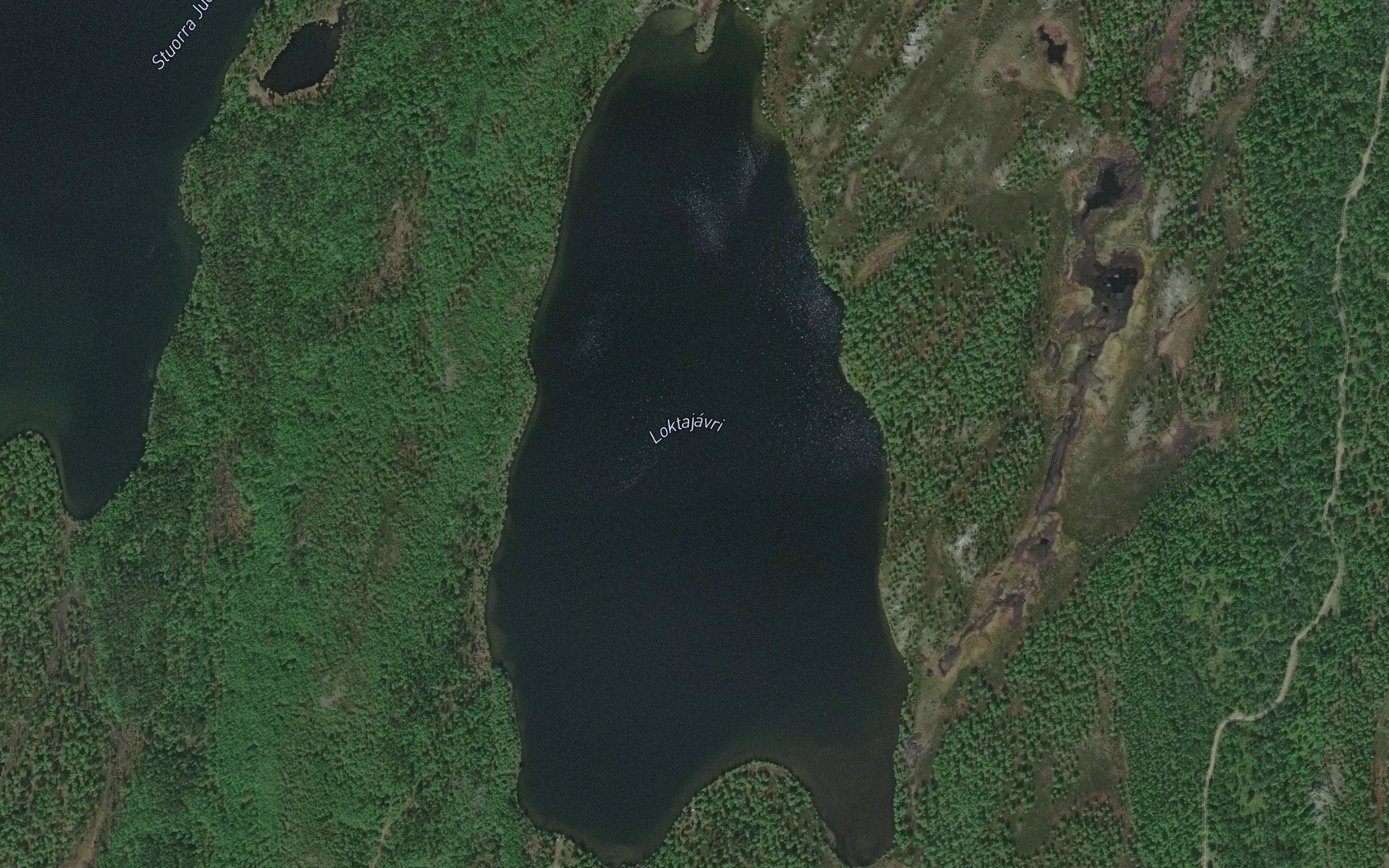 Satellite map of the Laktajavri