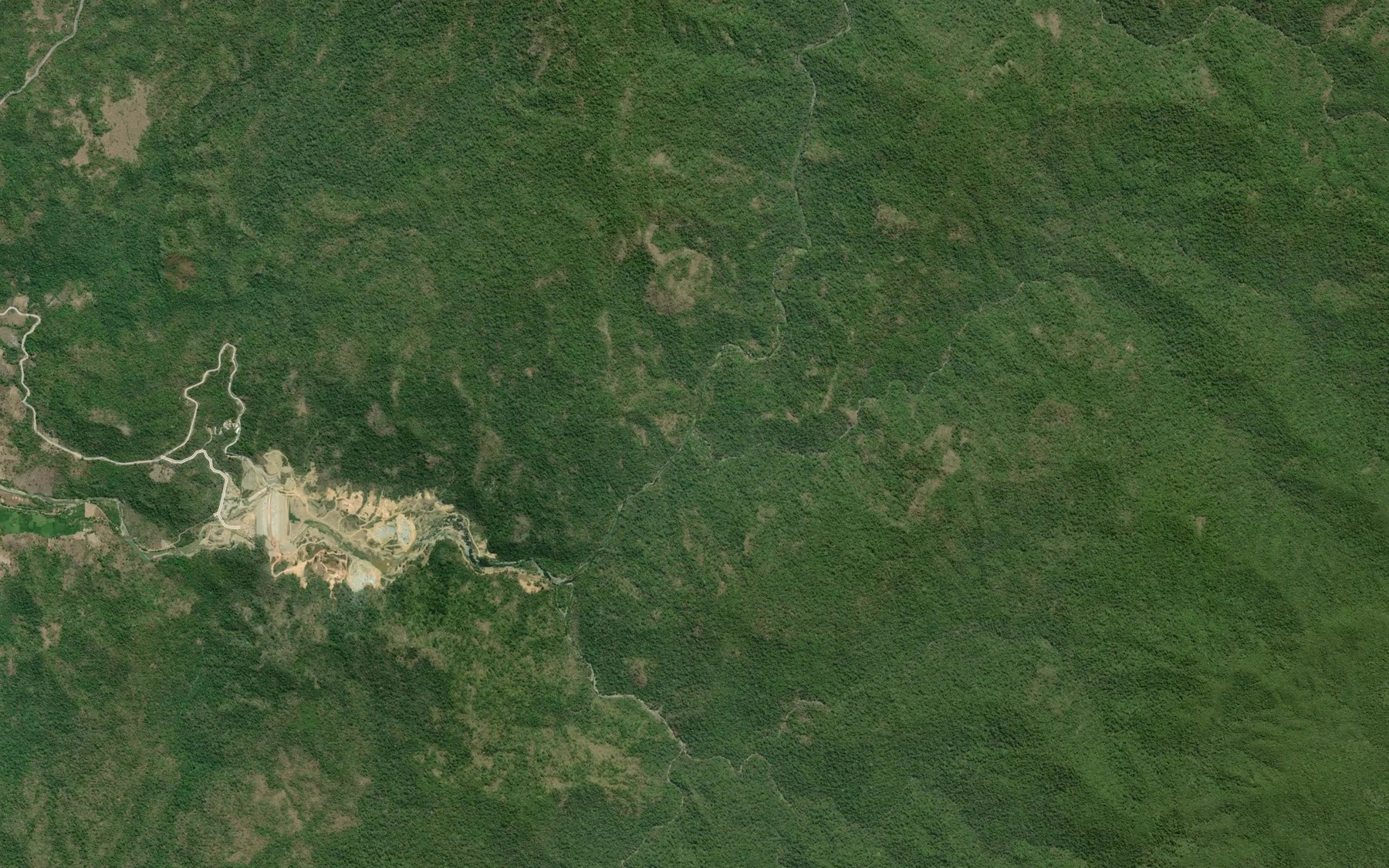 Satellite map of the Brang Pamungu