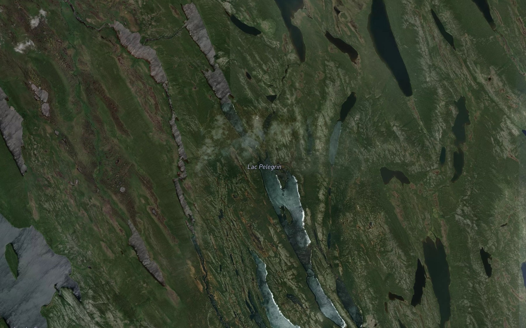 Satellite map of the Lac Pelegrin